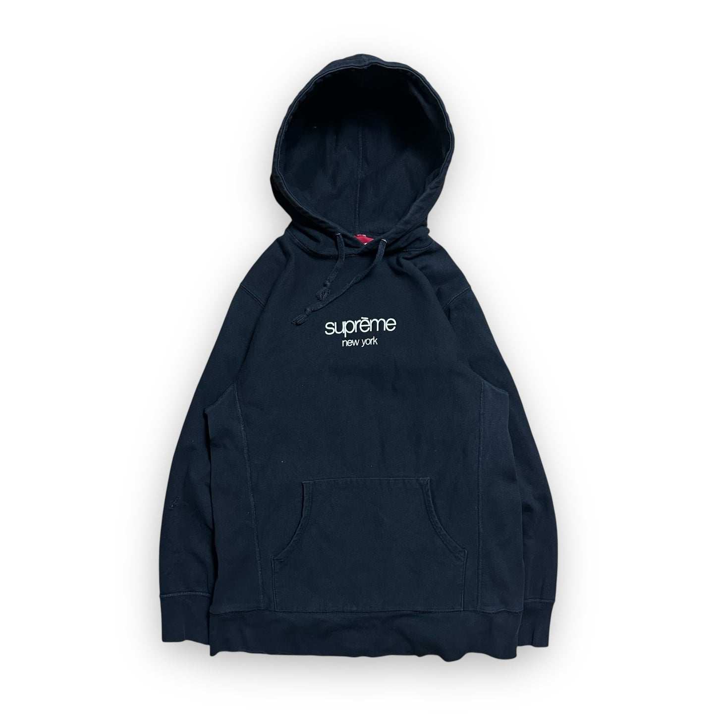 Sweatshirt Hoodie Supreme Classic Logo Black vintage (S)