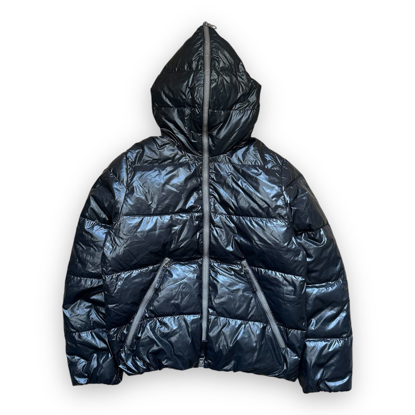 Puffer Jacket Duvetica Full Zip Black Sage Green (S)