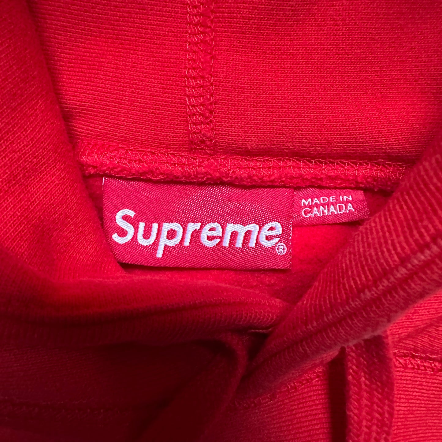 Sweatshirt Hoodie Supreme Chenille Arc Logo Red FW17 (M)