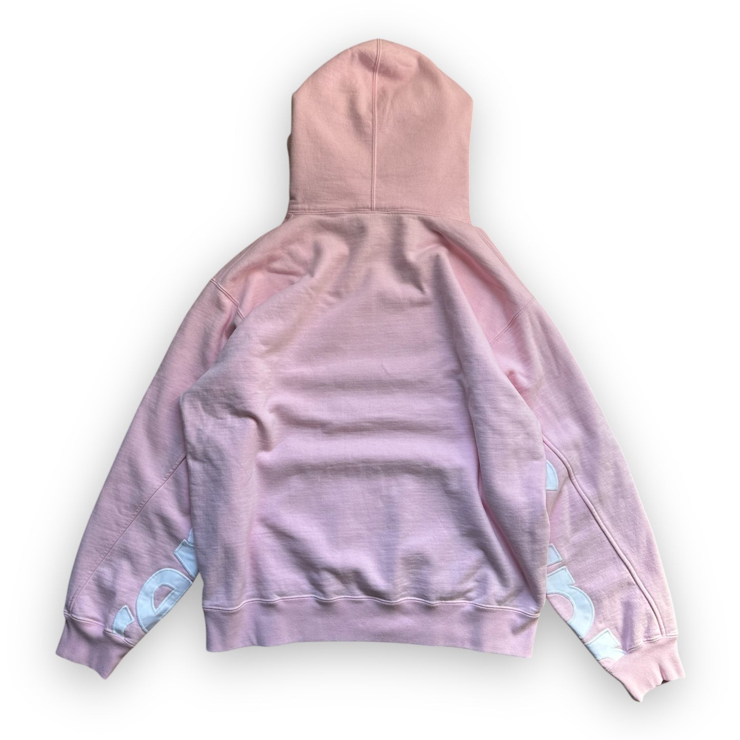 Sweatshirt Hoodie Supreme Cropped Panels Light Pink SS22 (L)