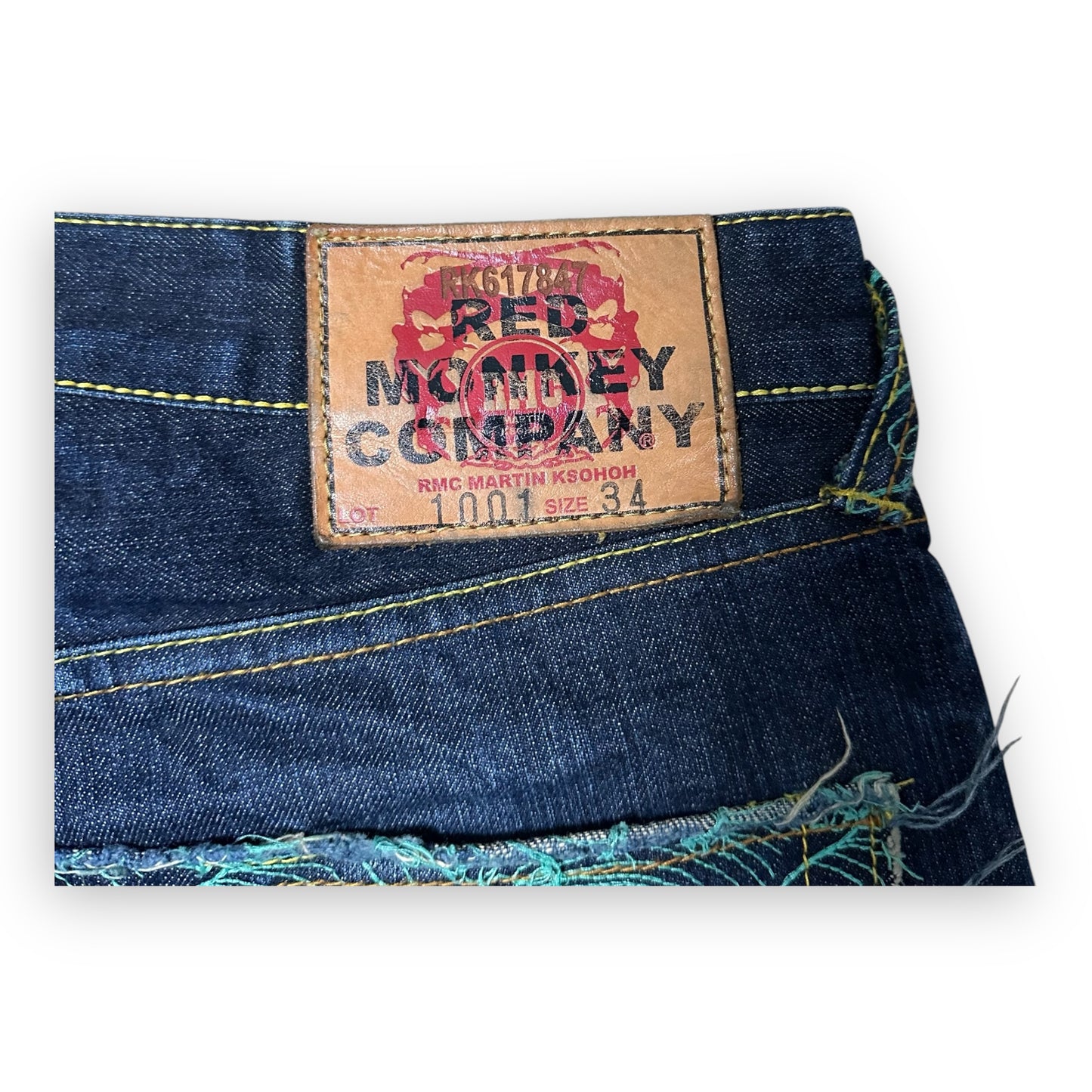 Jeans RMC (Red monkey company) embroidered (L)