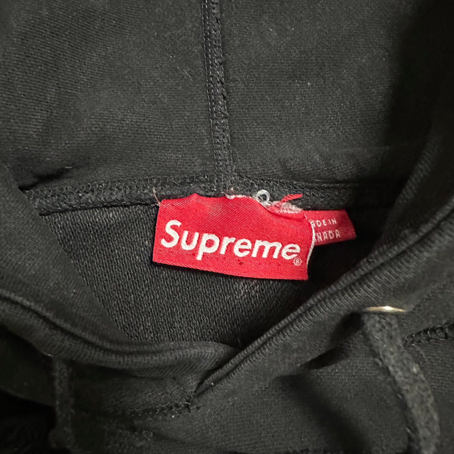 Sweatshirt Hoodie Supreme Classic Logo Black vintage (S)
