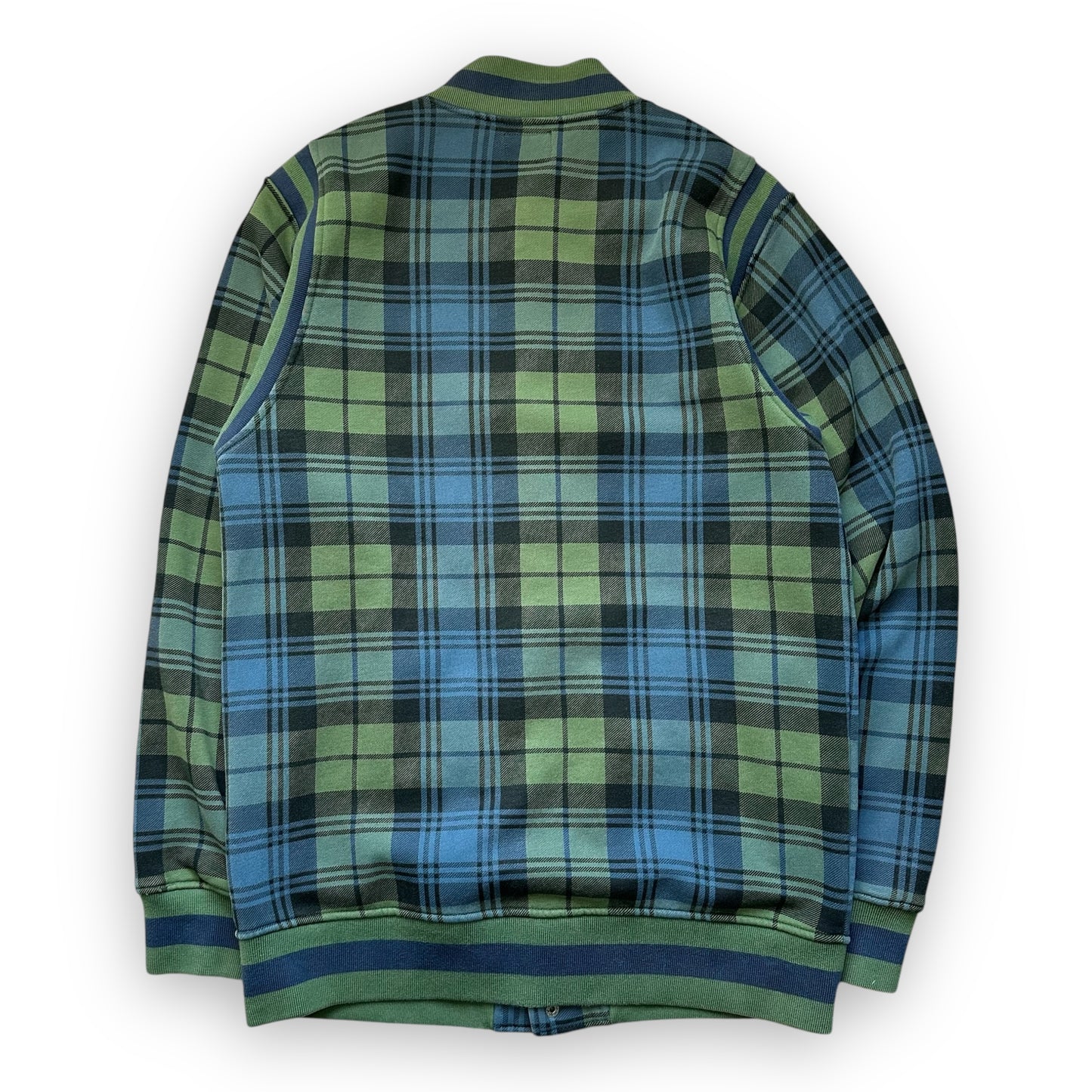 Jacket Stussy Varsity Tartan Blue Green vintage (L)