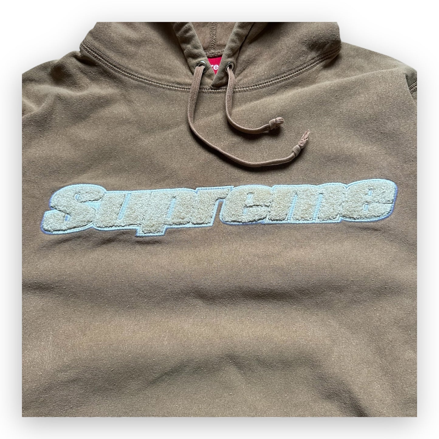 Sweatshirt Hoodie Supreme Chenille Brown SS19 (M)