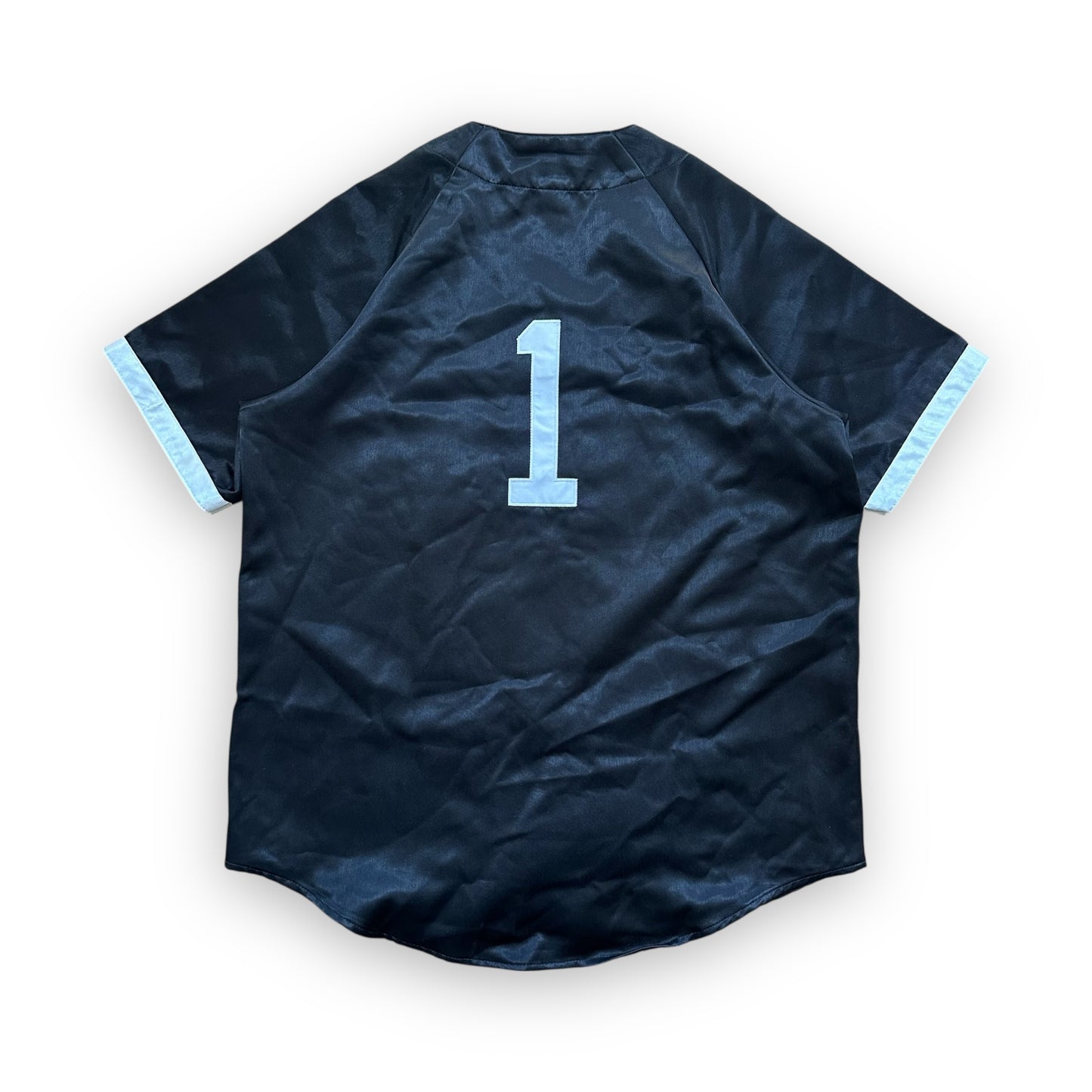 Jersey Supreme Satin Baseball Black SS17 (L)