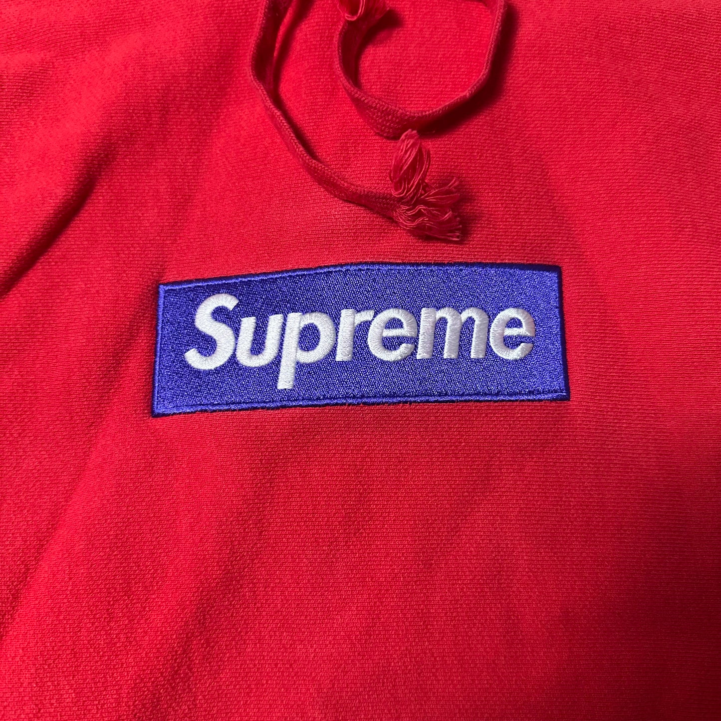Sweatshirt Hoodie Supreme Box Logo Red FW17 (L)