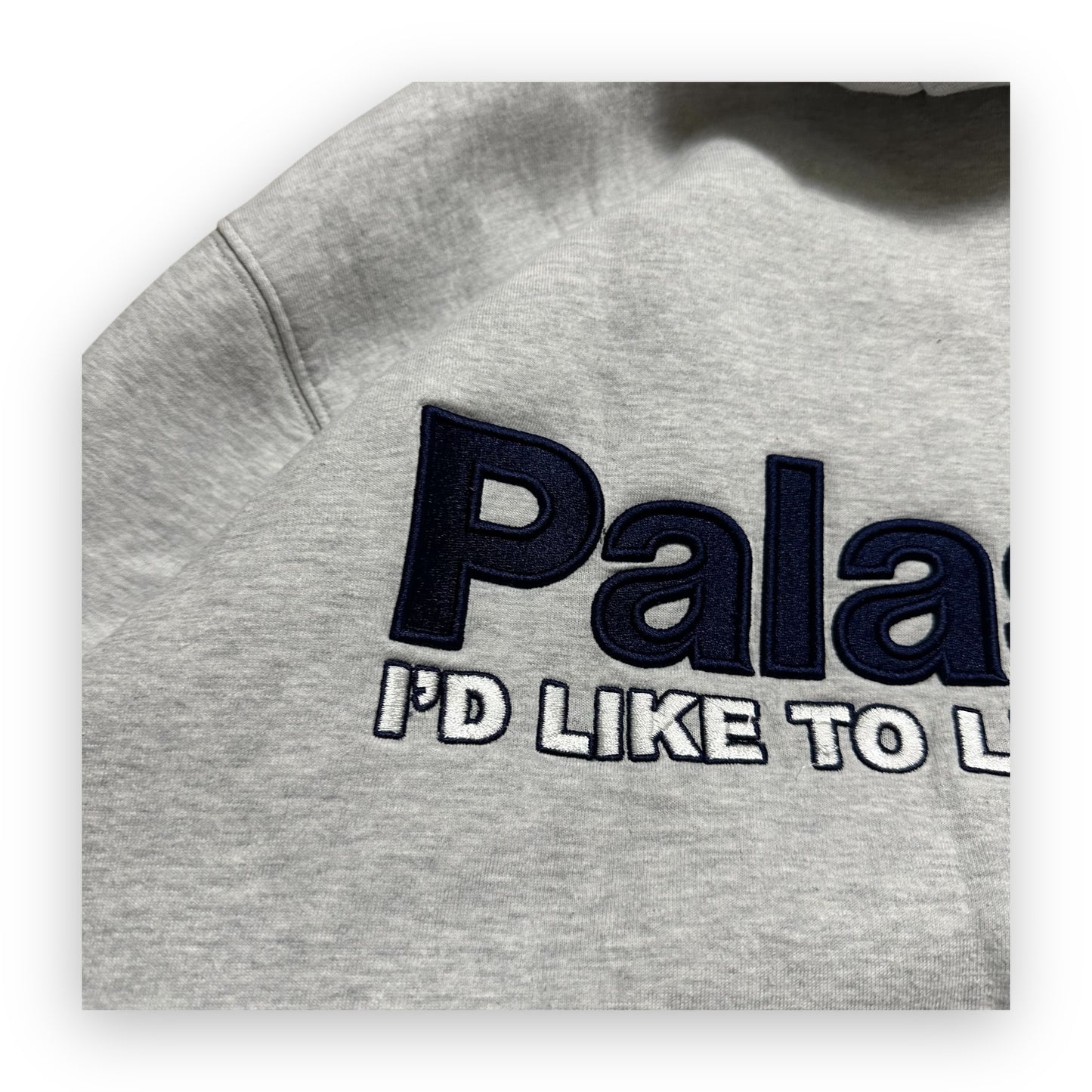 Sweatshirt Hoodie Zip Palace Palasonic Grey (L)