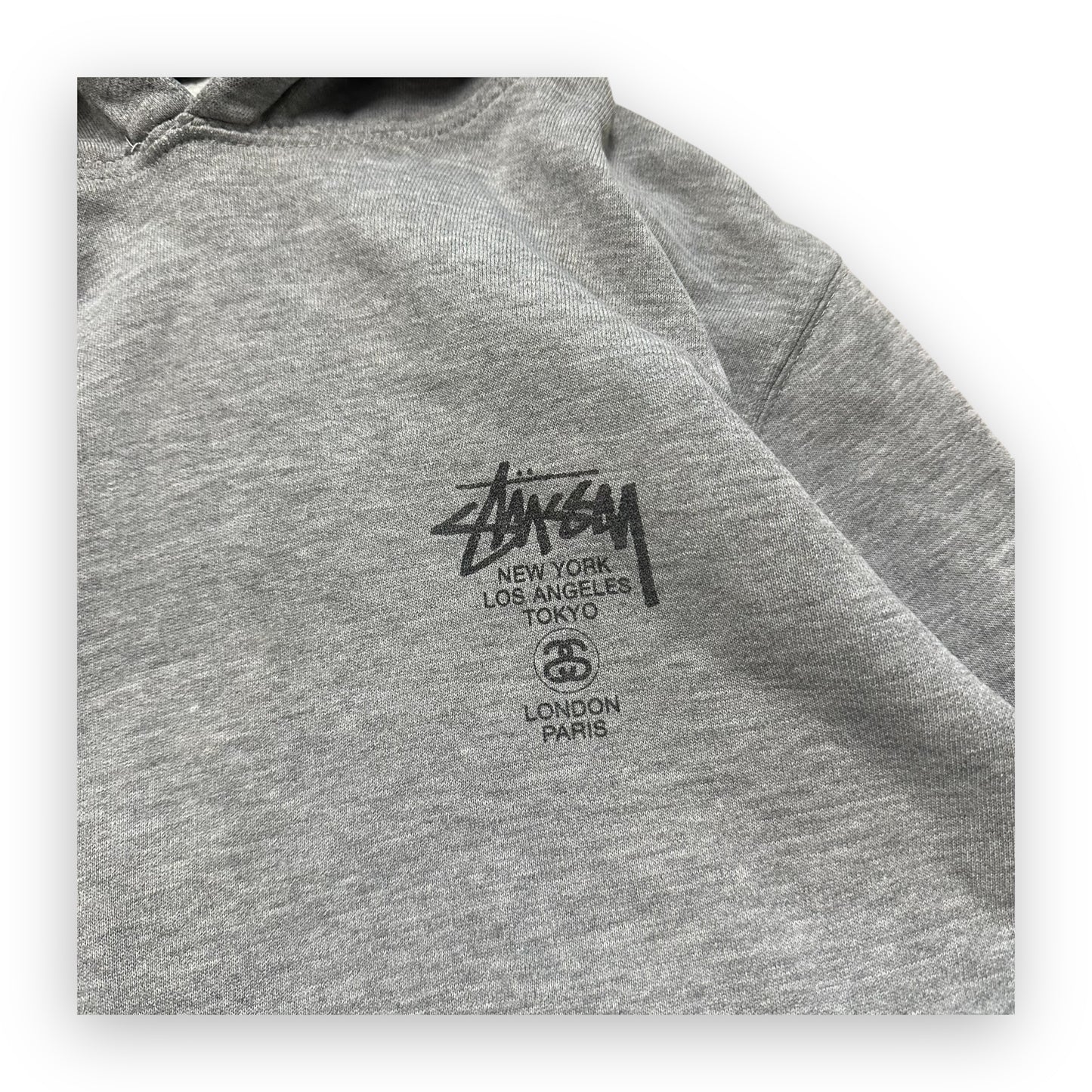 Sweatshirt Hoodie Stussy International Grey Vintage (L)