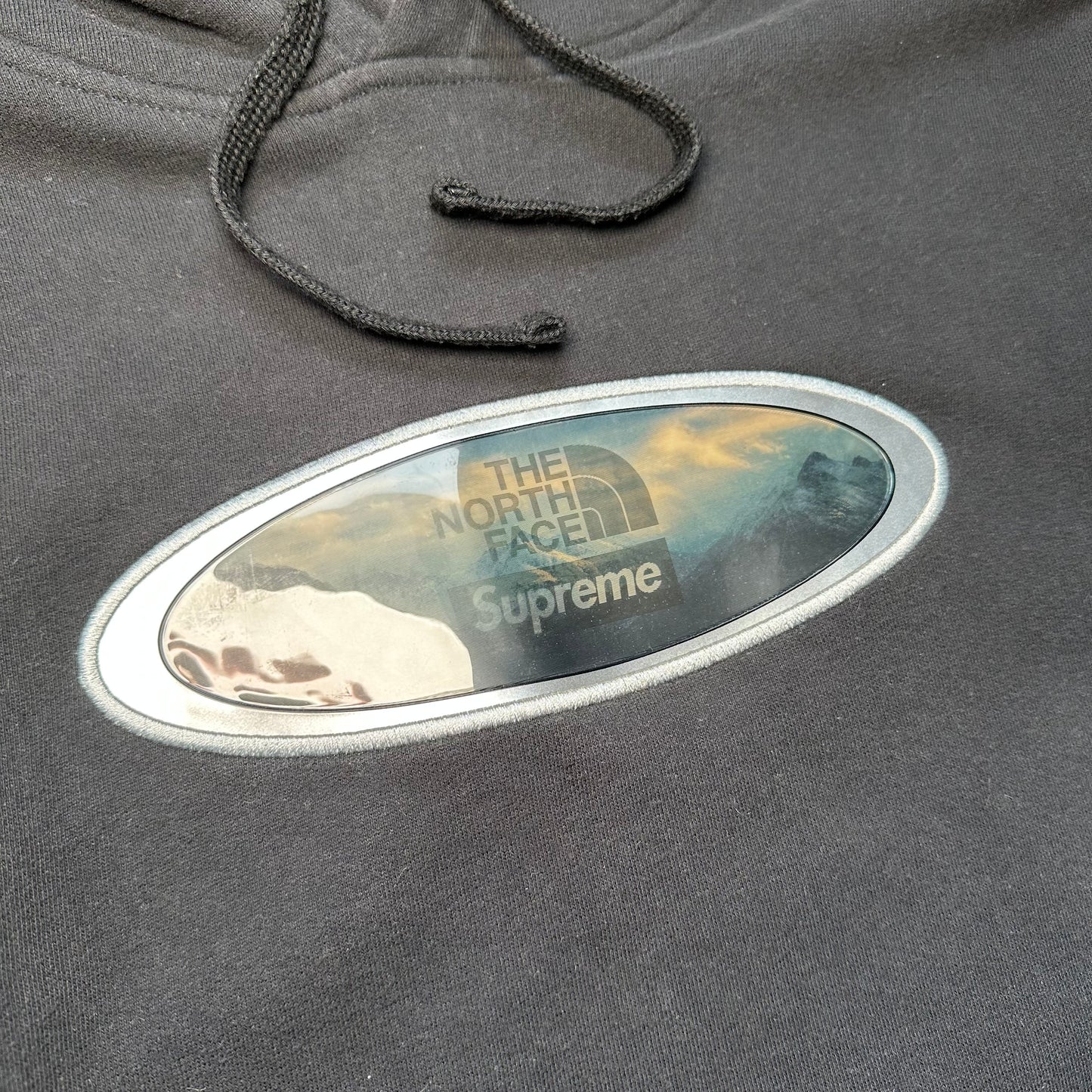 Sweatshirt Hoodie Supreme The North Face Lenticular Mountains Black FW21 (M)