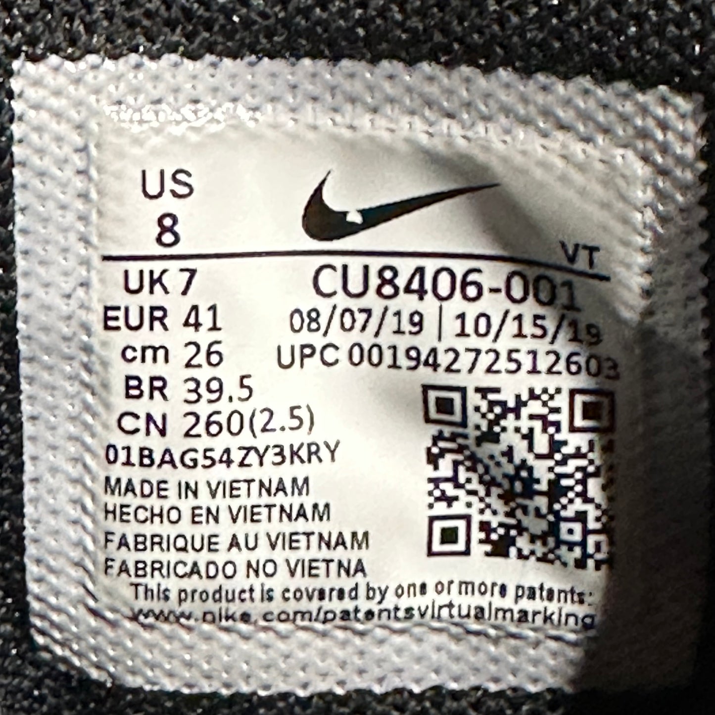 EU41 - US8 - UK7 • Air Max 95 Comme des Garcons Black