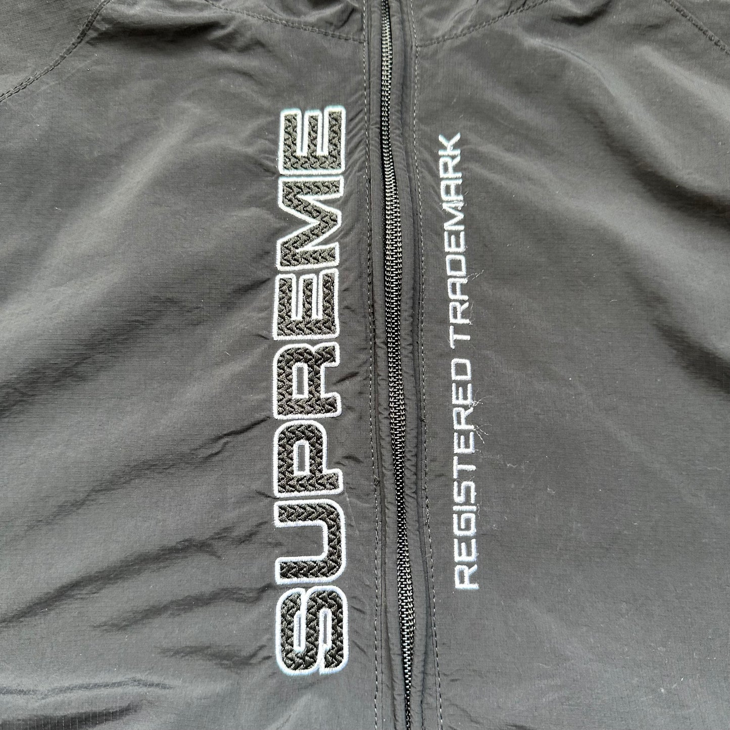 Jacket Supreme Half Zip Paneled Black (L)