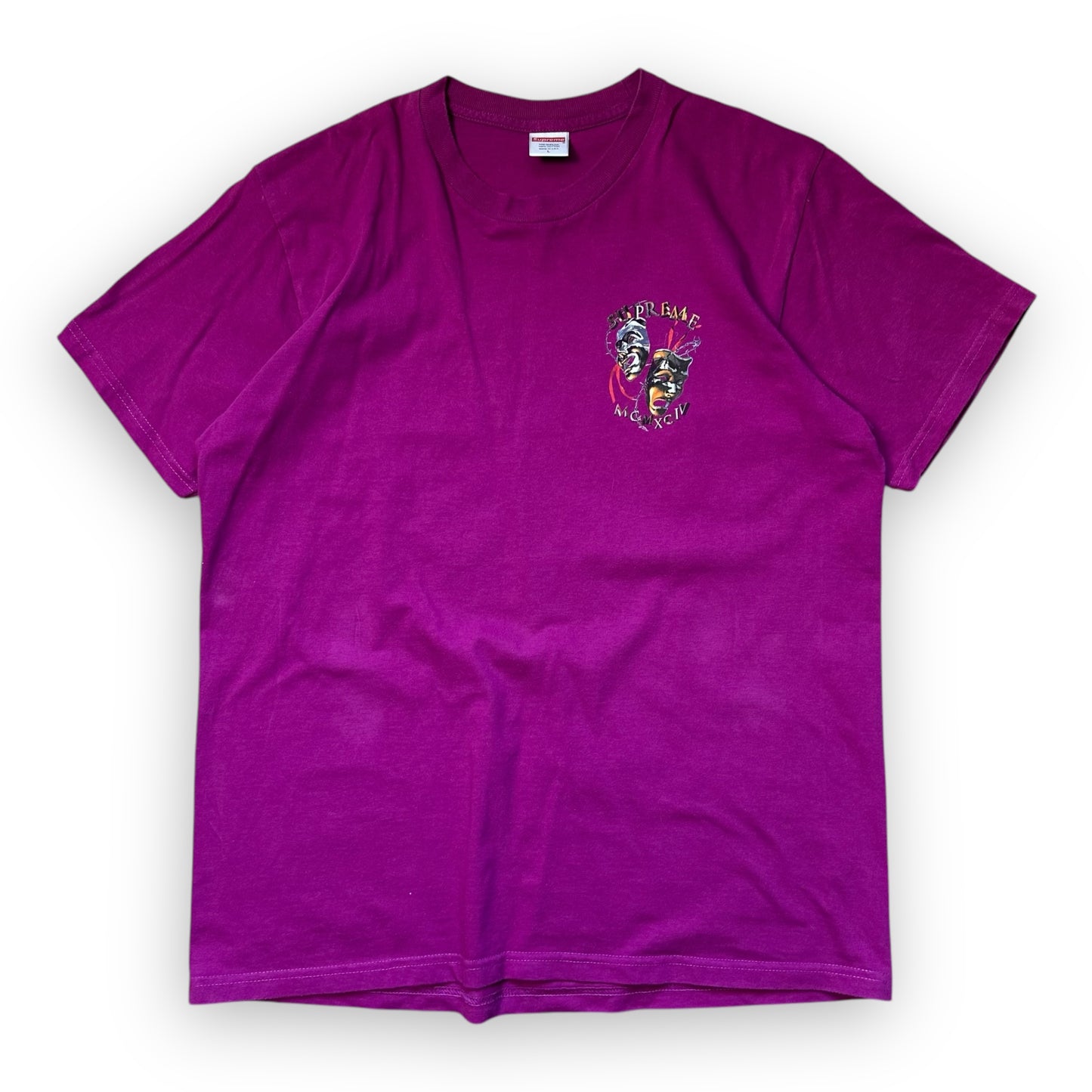 Tee Supreme Laugh Now Magenta SS20 (L)