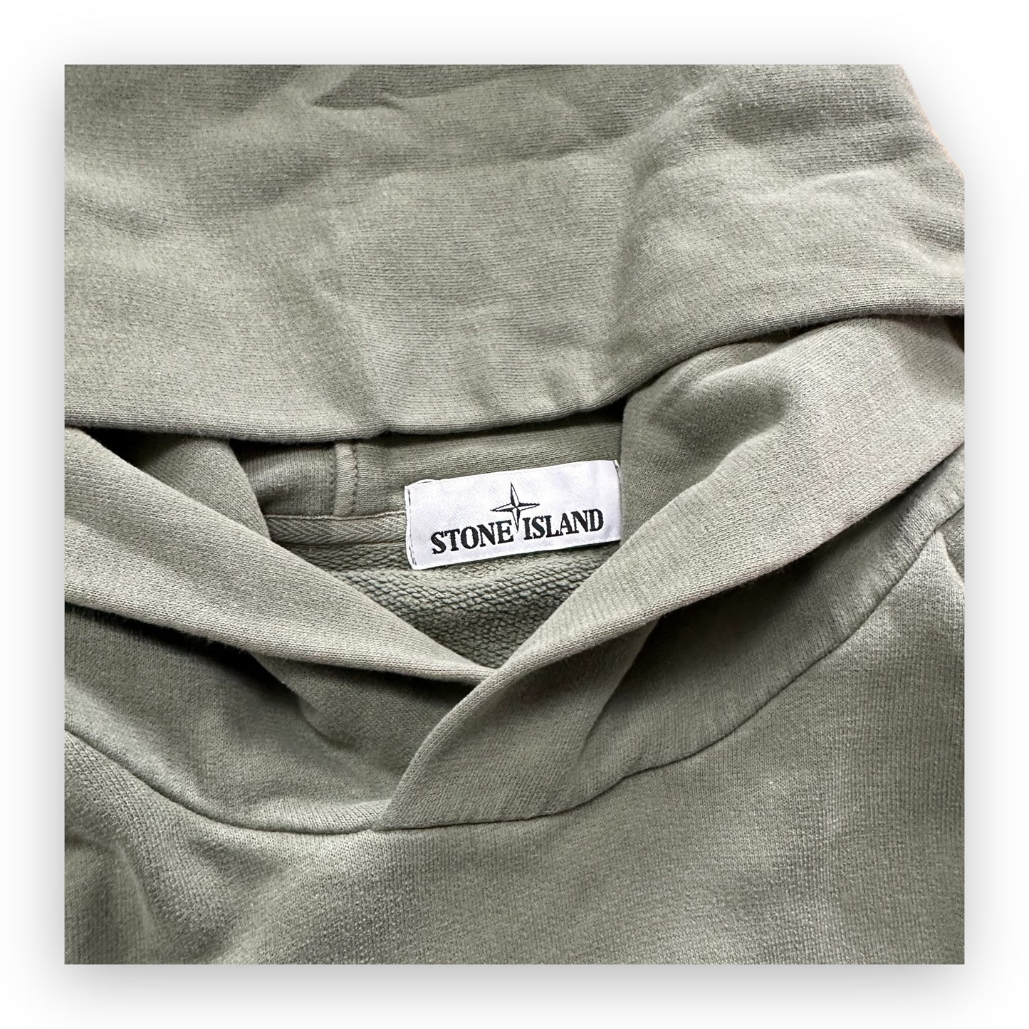 Sweatshirt Hoodie Stone Island Kaki (L)