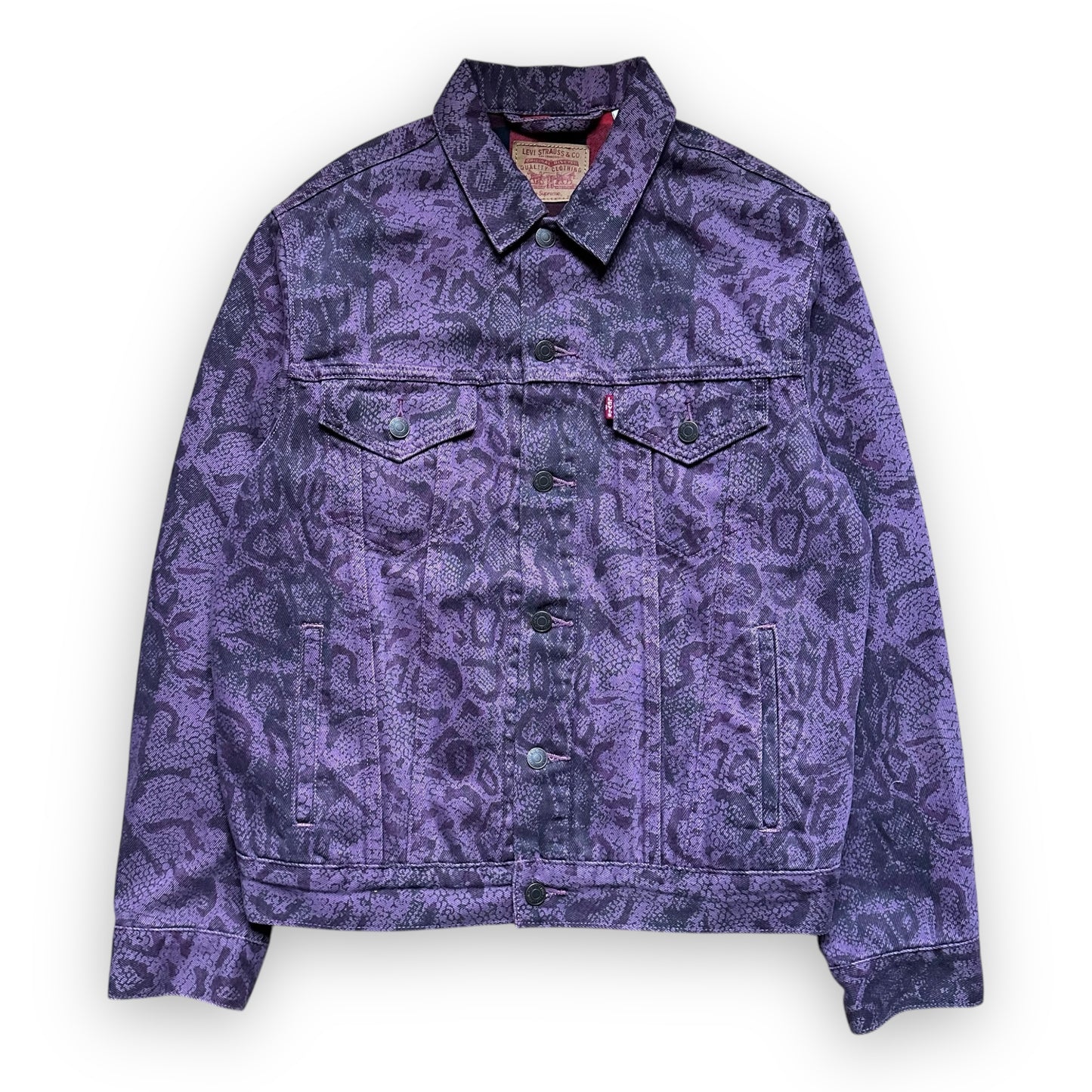 Jacket Supreme Levi’s Snakeskin Trucker Purple FW17 (M)