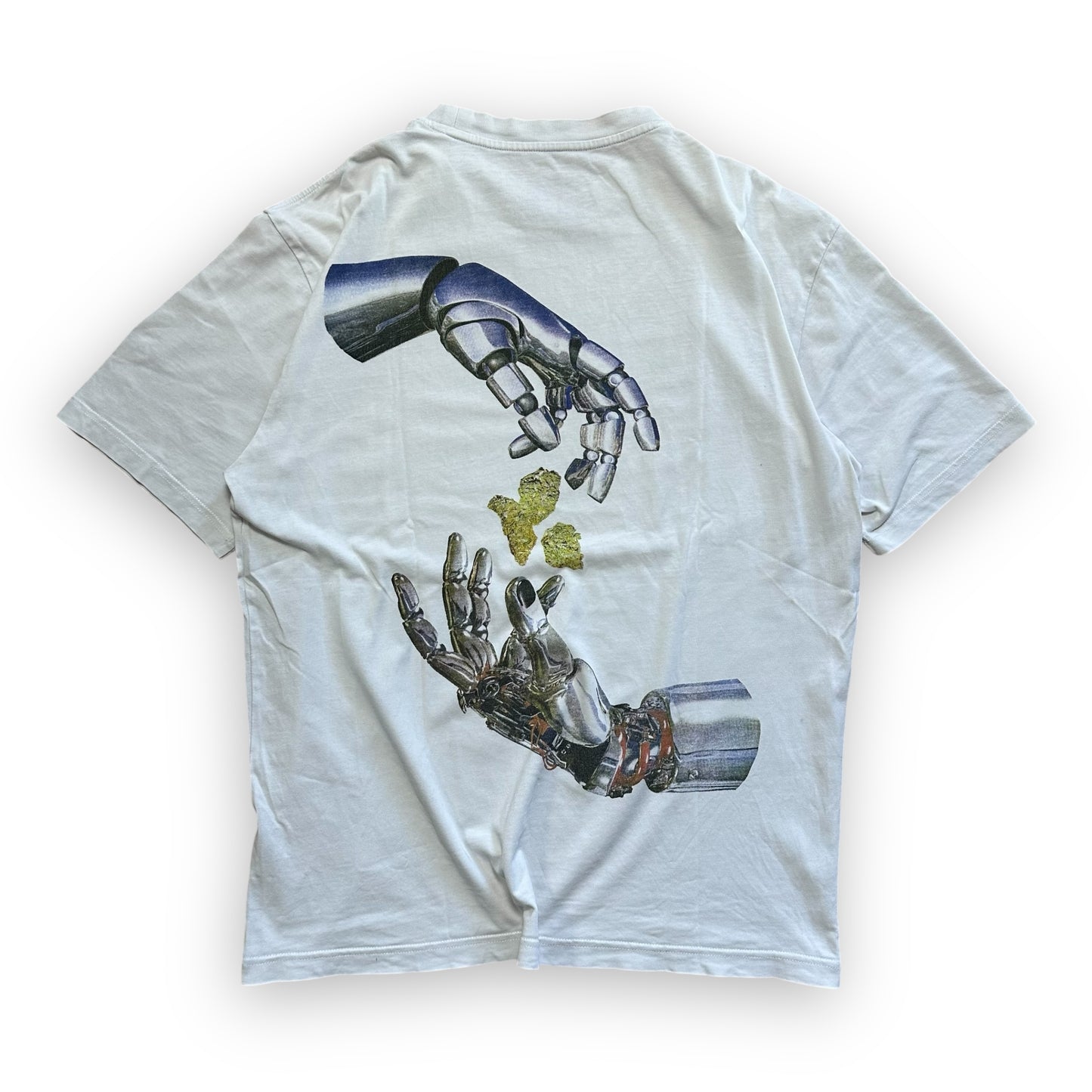 Tee Palace Robot Weed Smoker White (L)
