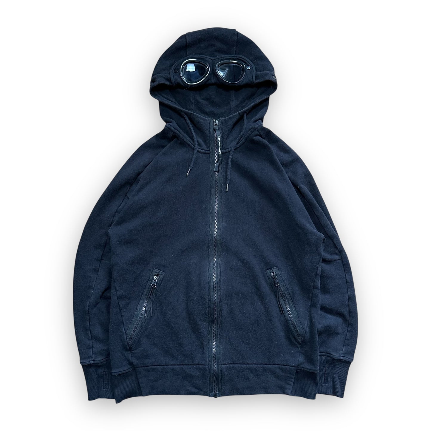 Sweatshirt Hoodie Zip C.P Company Goggle Black (M)