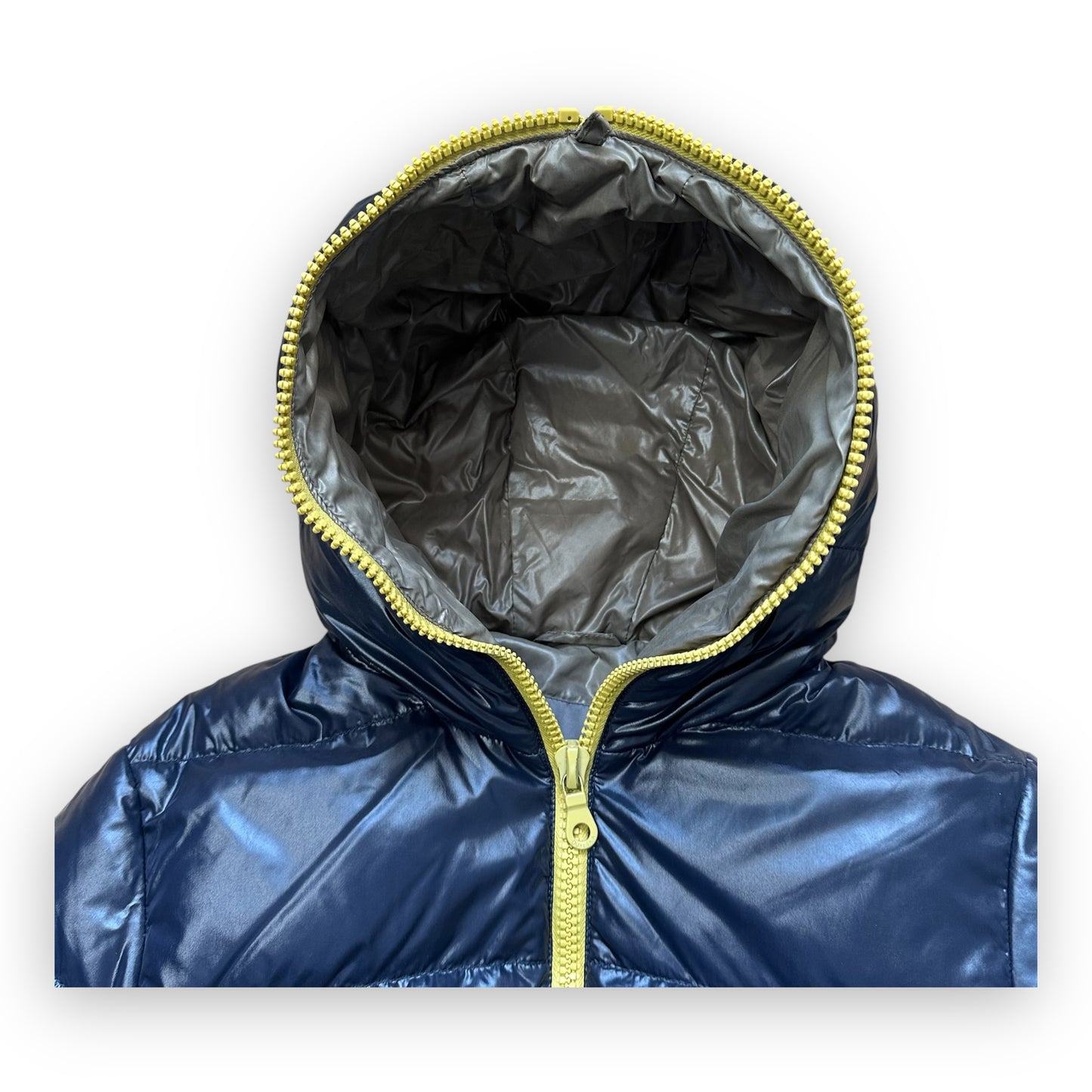 Puffer Jacket Duvetica Full Zip Navy Yellow (M)