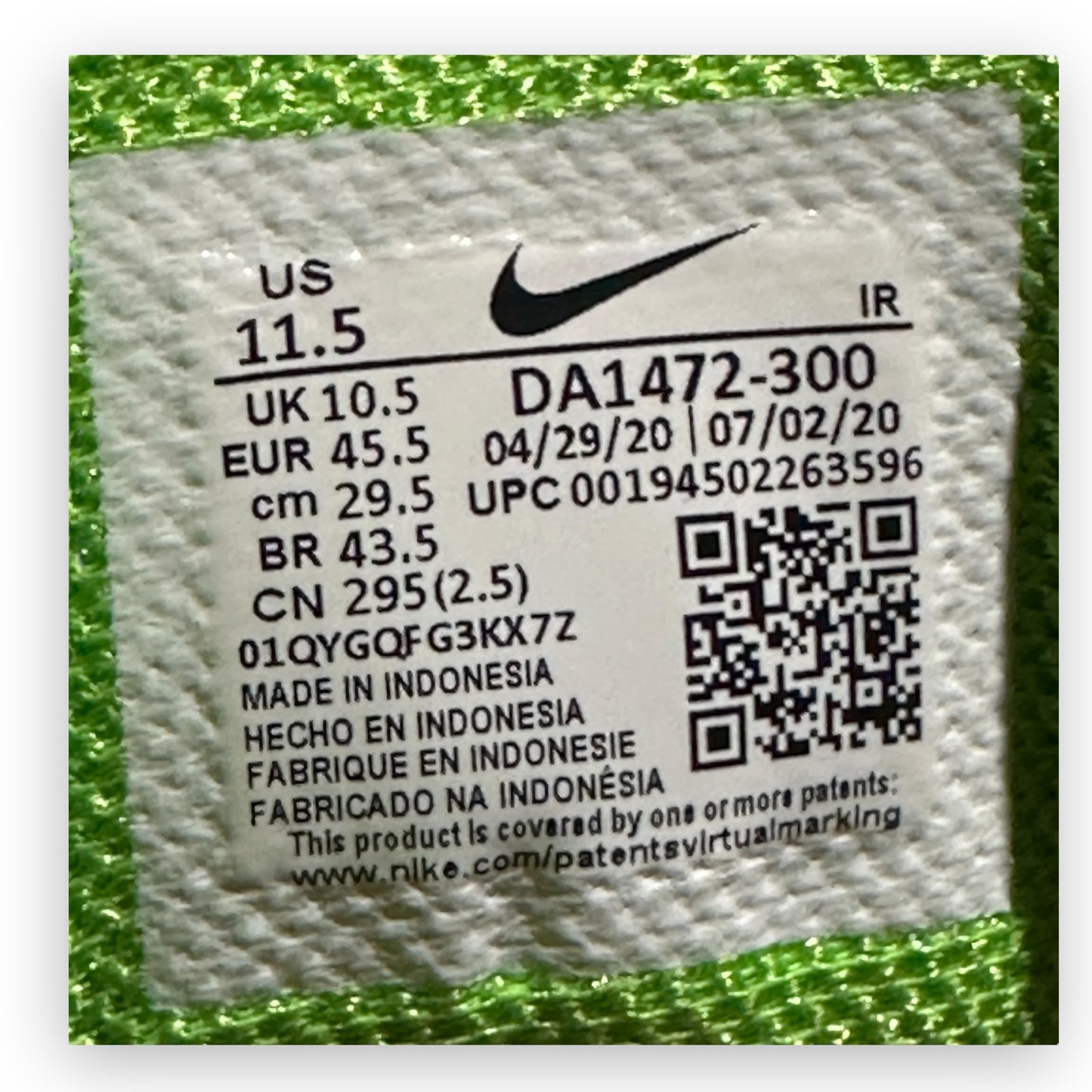 EU45.5 - US11.5 - UK10.5 • Air Max Plus TN Supreme Green