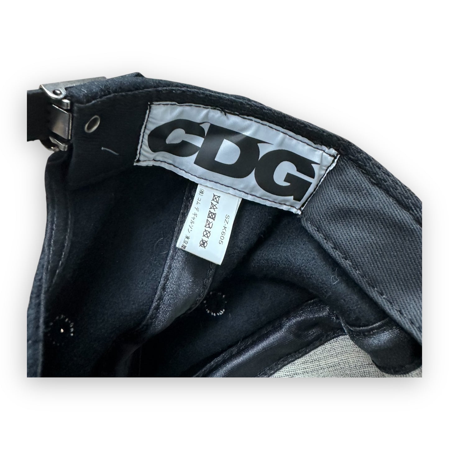 Cap CDG X Ebbets Field Flannels Logo Wool Black