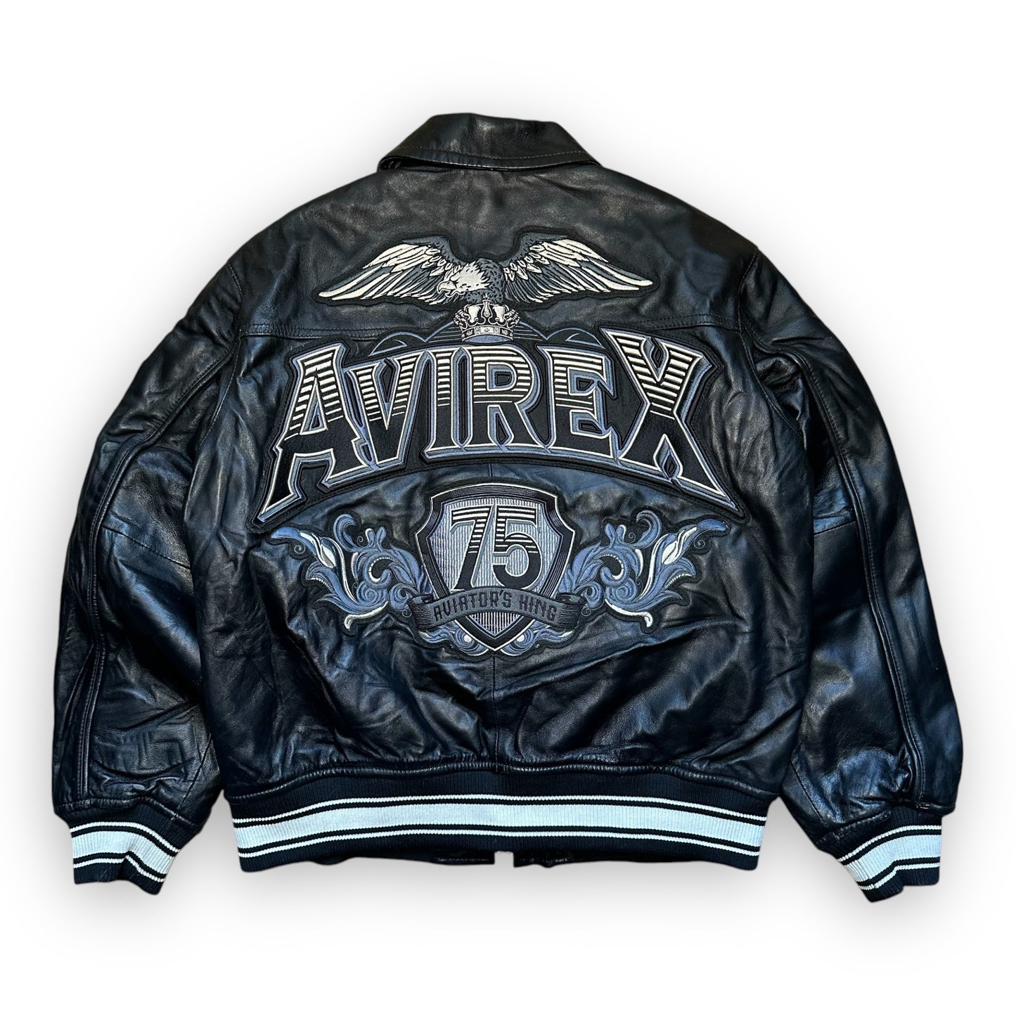 Jacket Avirex Leather Flight Black vintage (M)