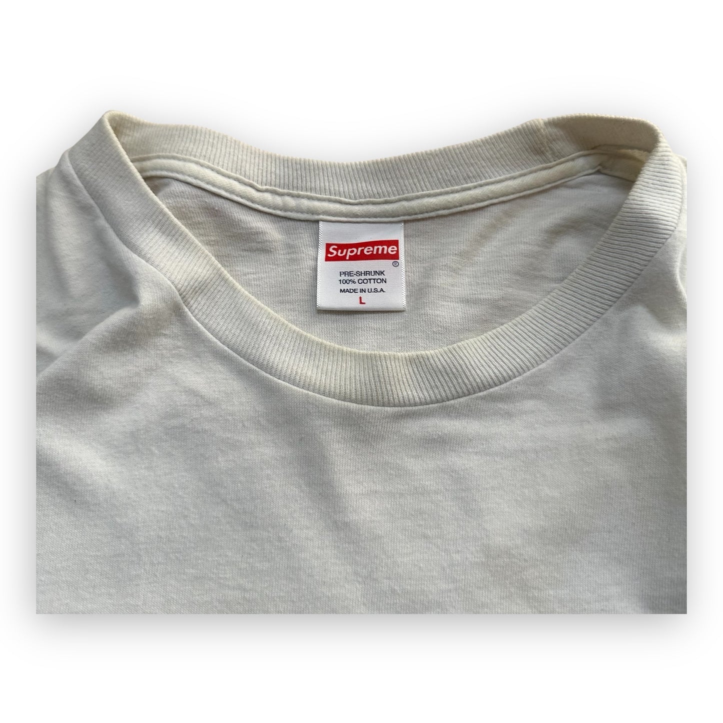 Tee Supreme Chrome Logo White SS20 (L)