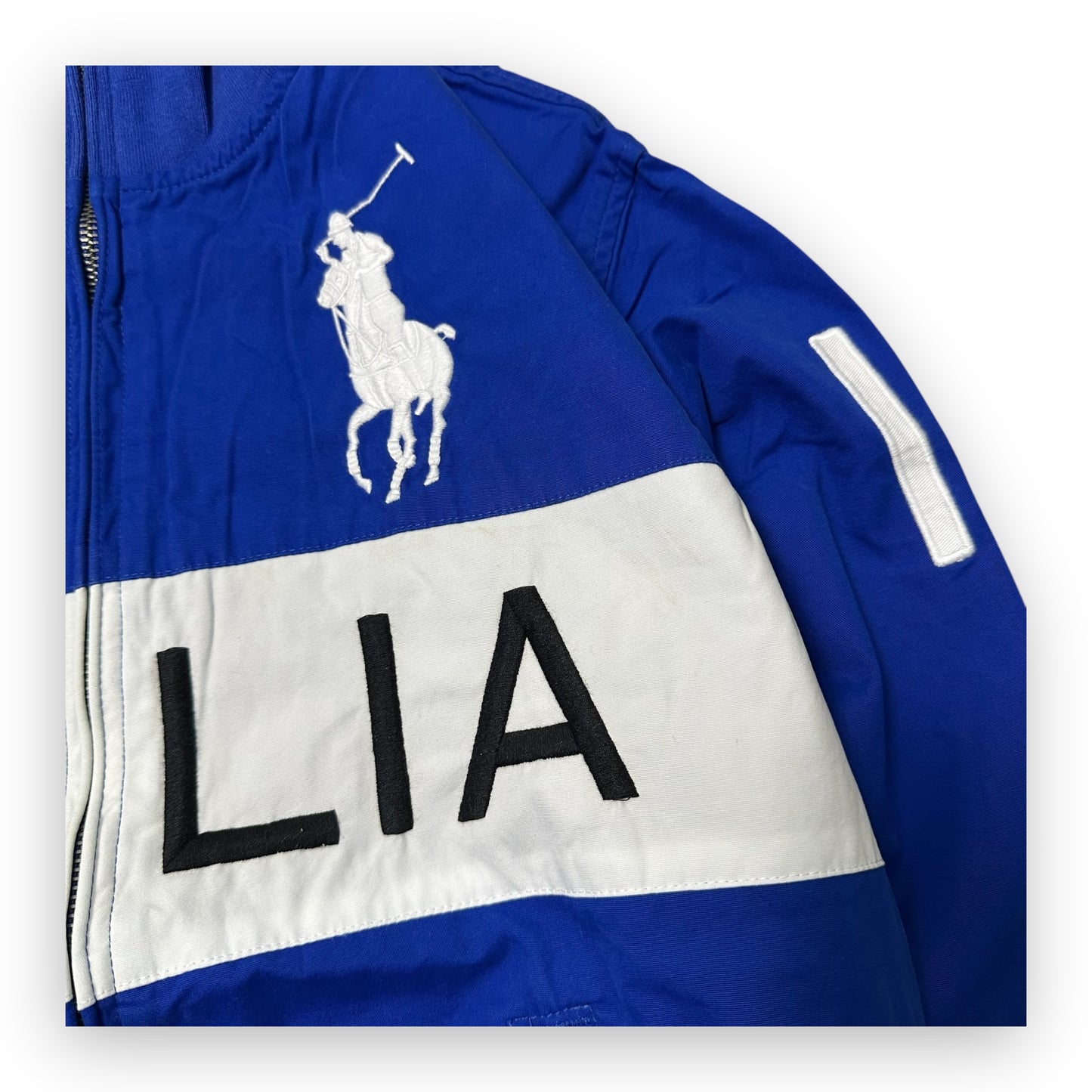 Jacket Ralph Lauren Flag Italia Blue vintage (S)