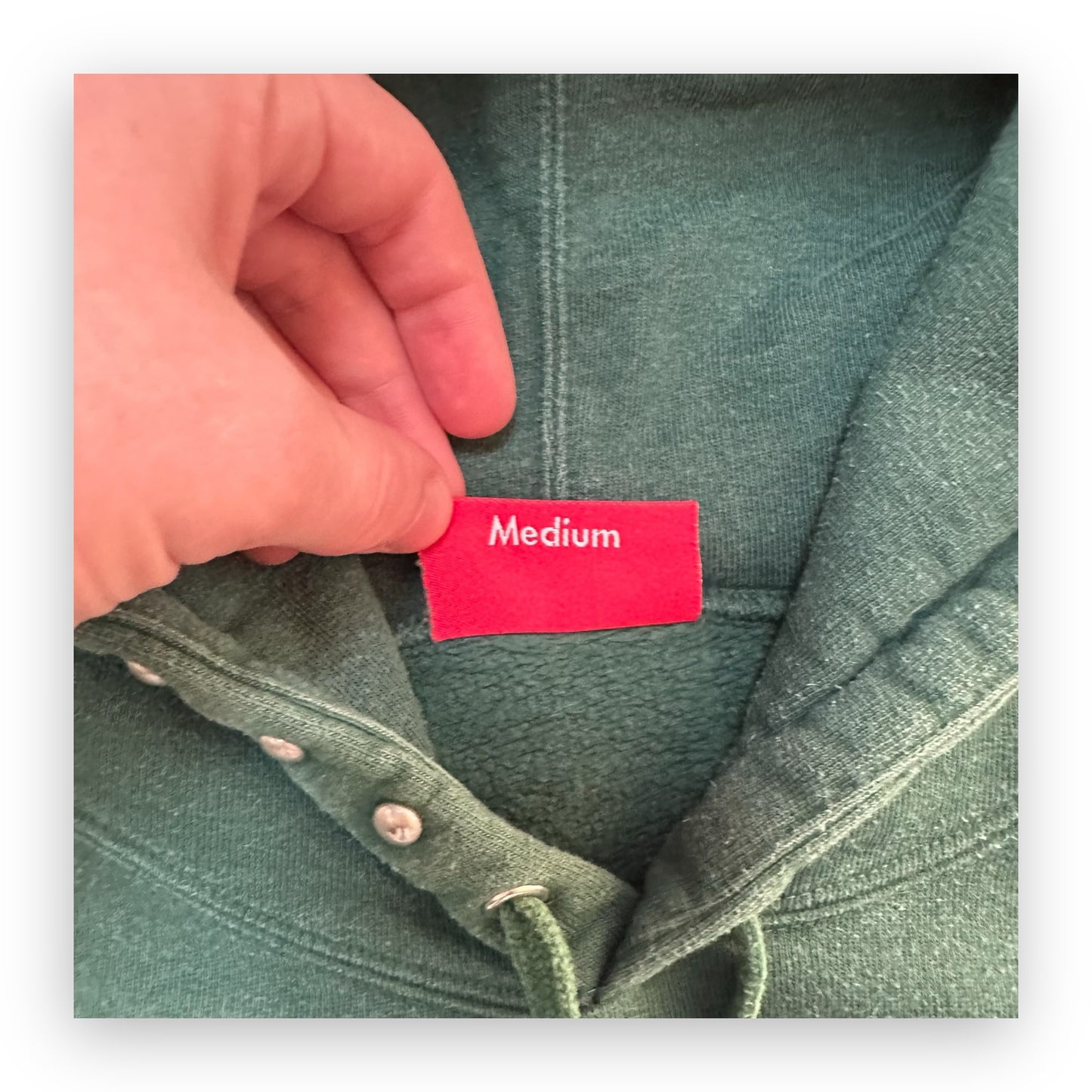 Sweatshirt Hoodie Supreme Studded Dark Green FW18 (M)