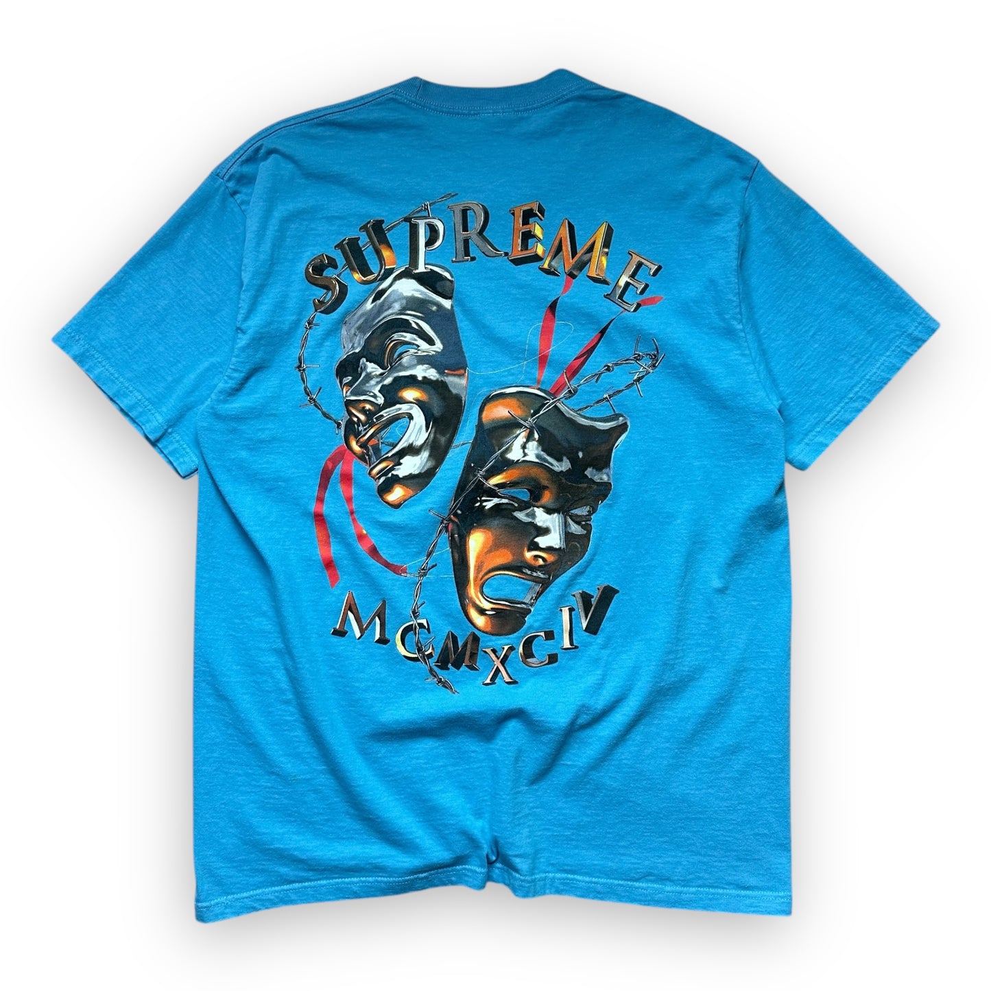 Tee Supreme Laugh Now Blue SS20 (L)