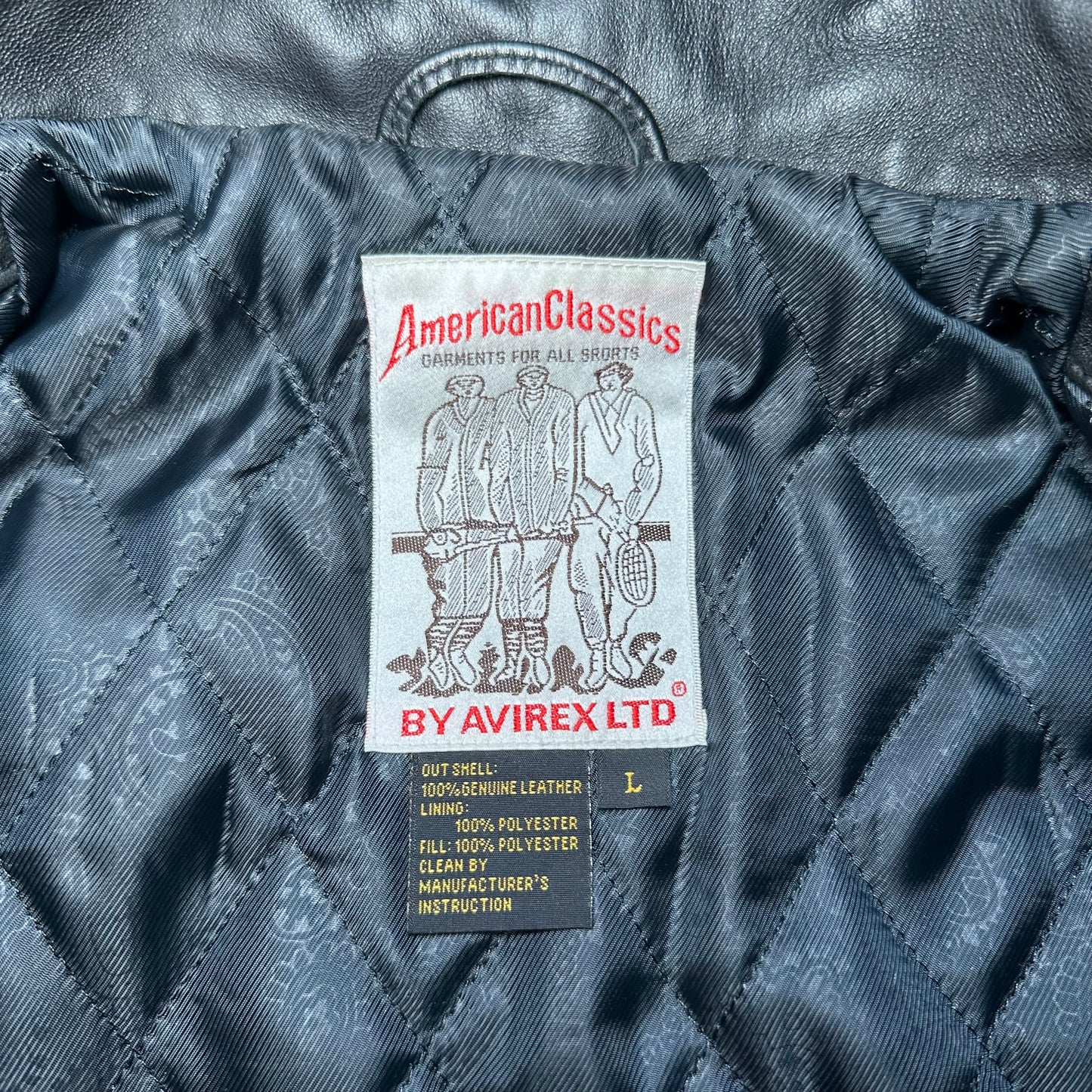 Jacket Avirex Leather Flight Black vintage (M)