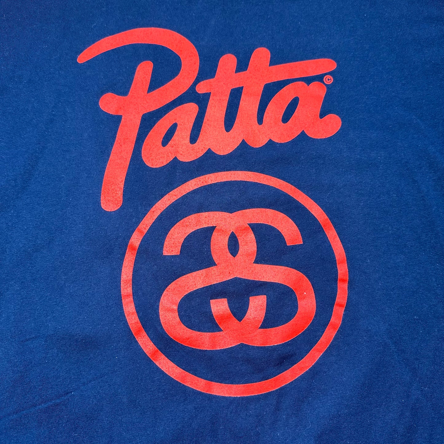 Tee Stussy Patta Navy Red (L)