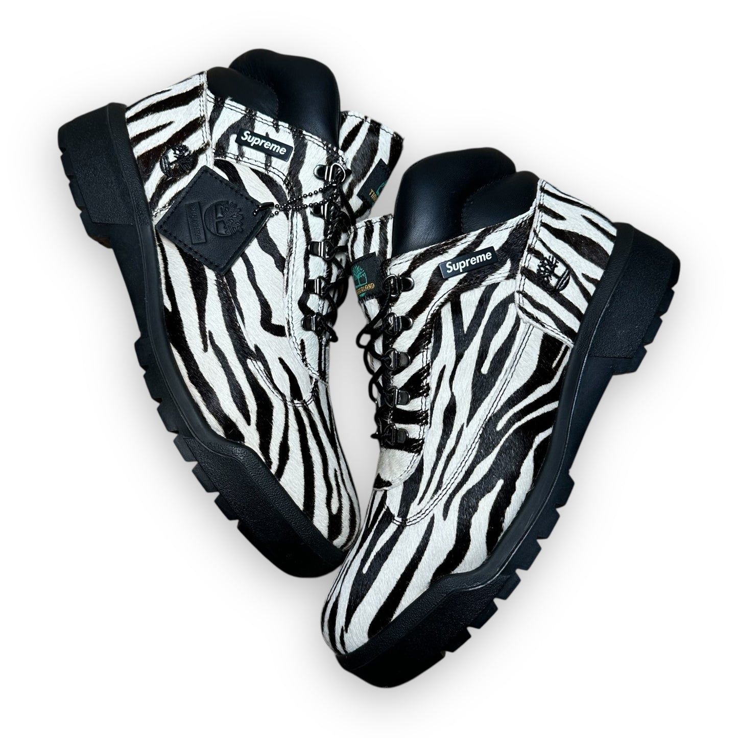 EU44.5 - US10.5 - UK9.5 • Timberland Field Boot Mid Lace Up Supreme Zebra
