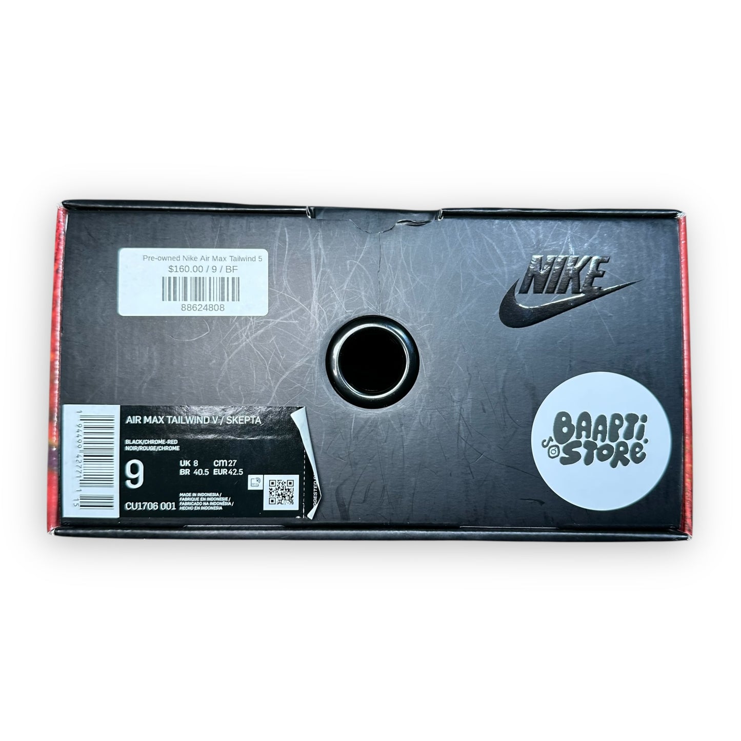 EU42.5 - US9 - UK8 • Air Max Tailwind 5 Skepta Bloody Chrome