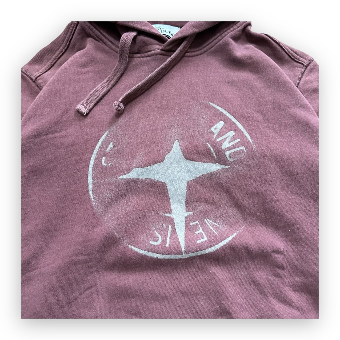 Sweatshirt Hoodie Stone Island Burgundy (S)