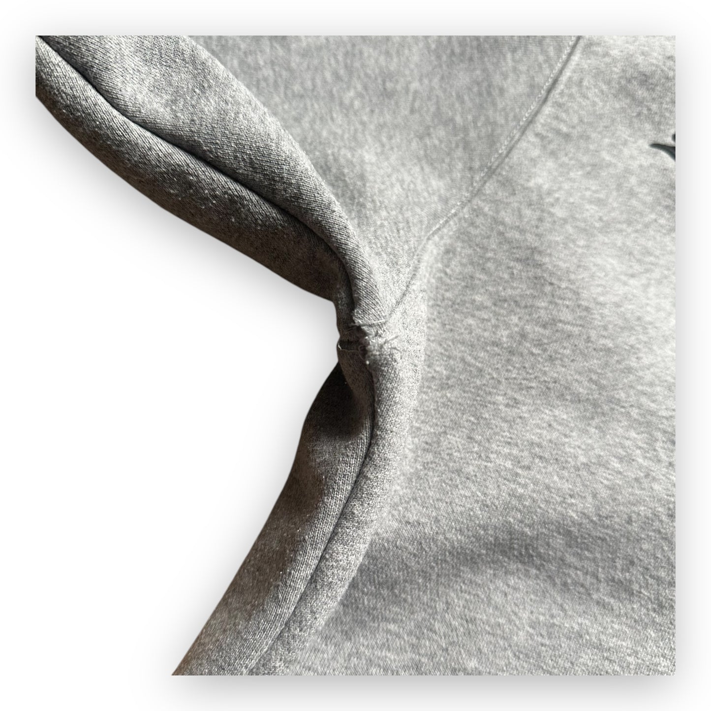 Sweatshirt Hoodie Supreme Raised Embroidery Heather Grey (XL)
