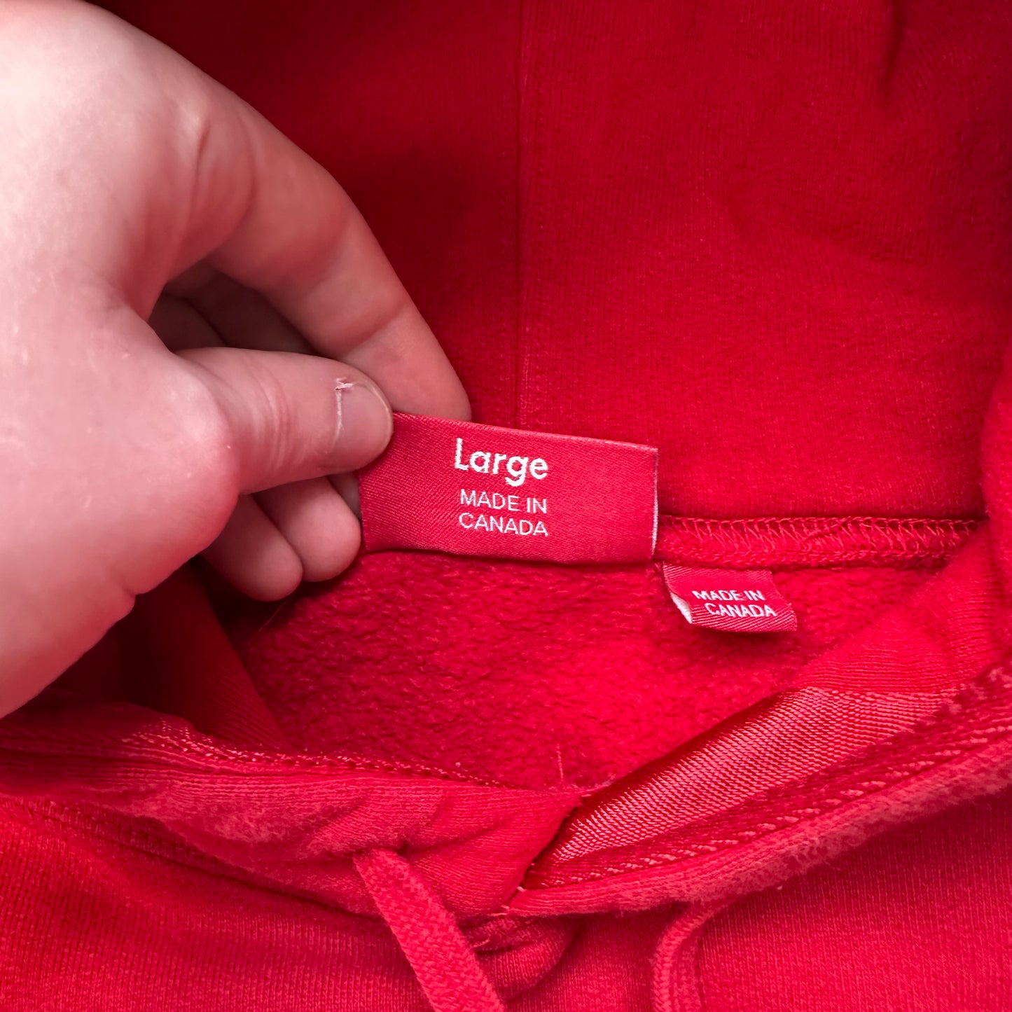 Sweatshirt Hoodie Supreme Tonal Webbing Red SS20 (L)