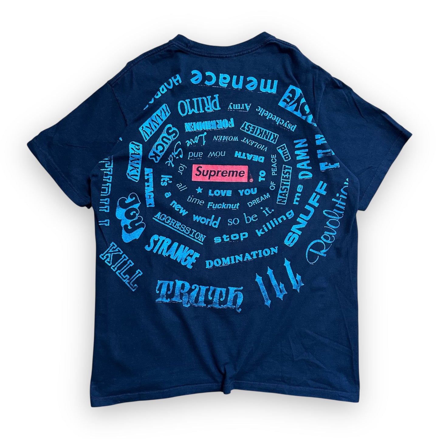 Tee Supreme Spiral Navy SS21 (L)
