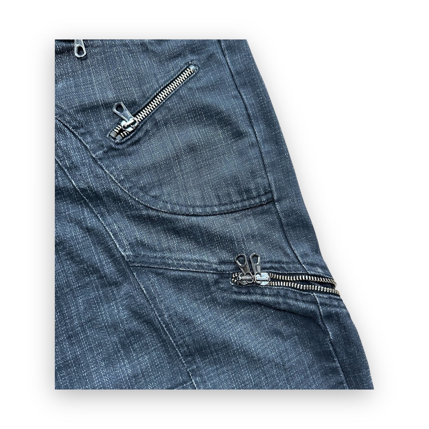 Jeans Versace Flare Technical Multi Zip vintage (L)
