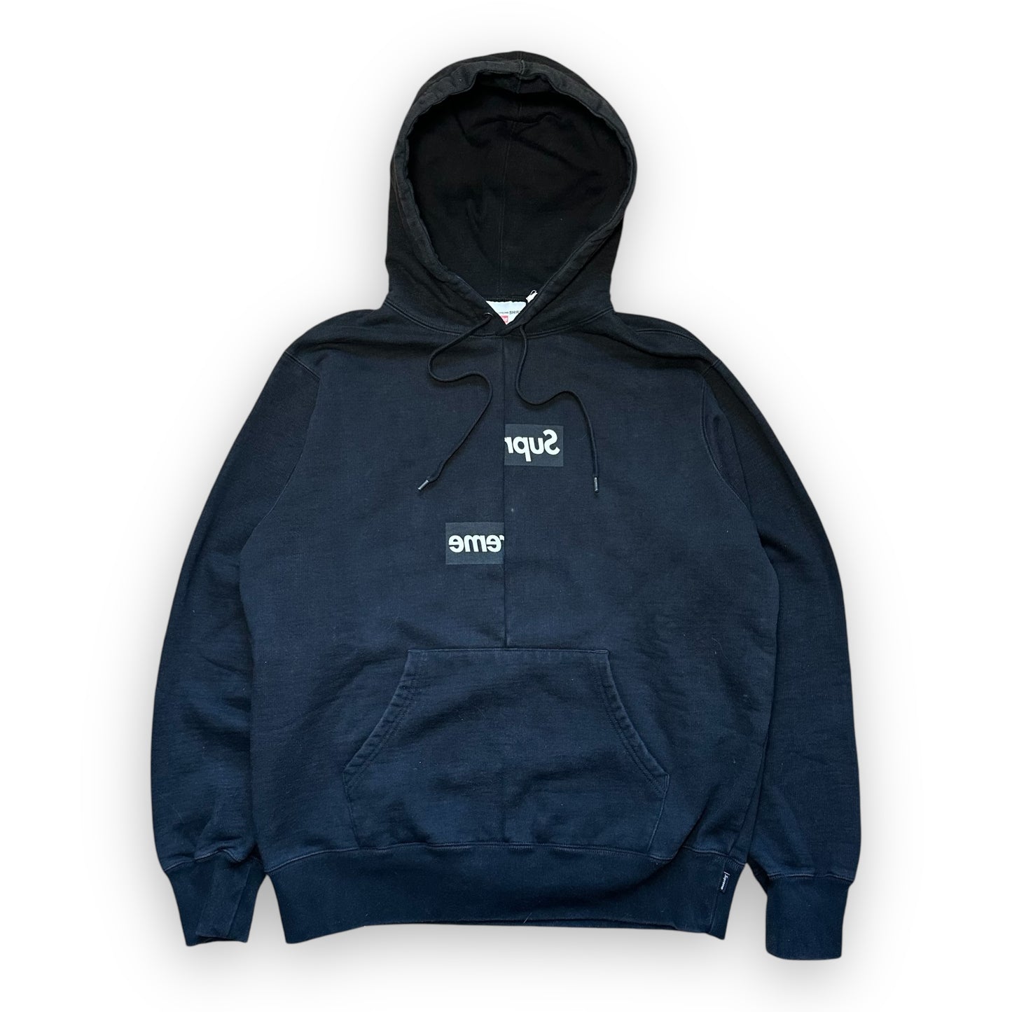 Sweatshirt Hoodie Supreme Comme des Garcons SHIRT Split Box Logo Black FW18 (M)