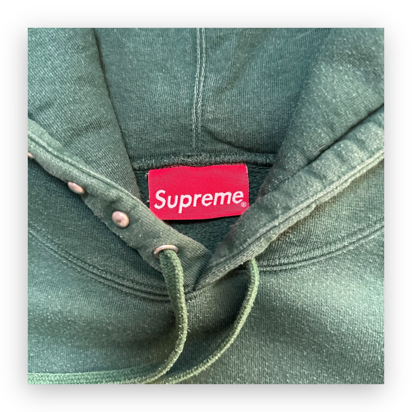 Sweatshirt Hoodie Supreme Studded Dark Green FW18 (M)