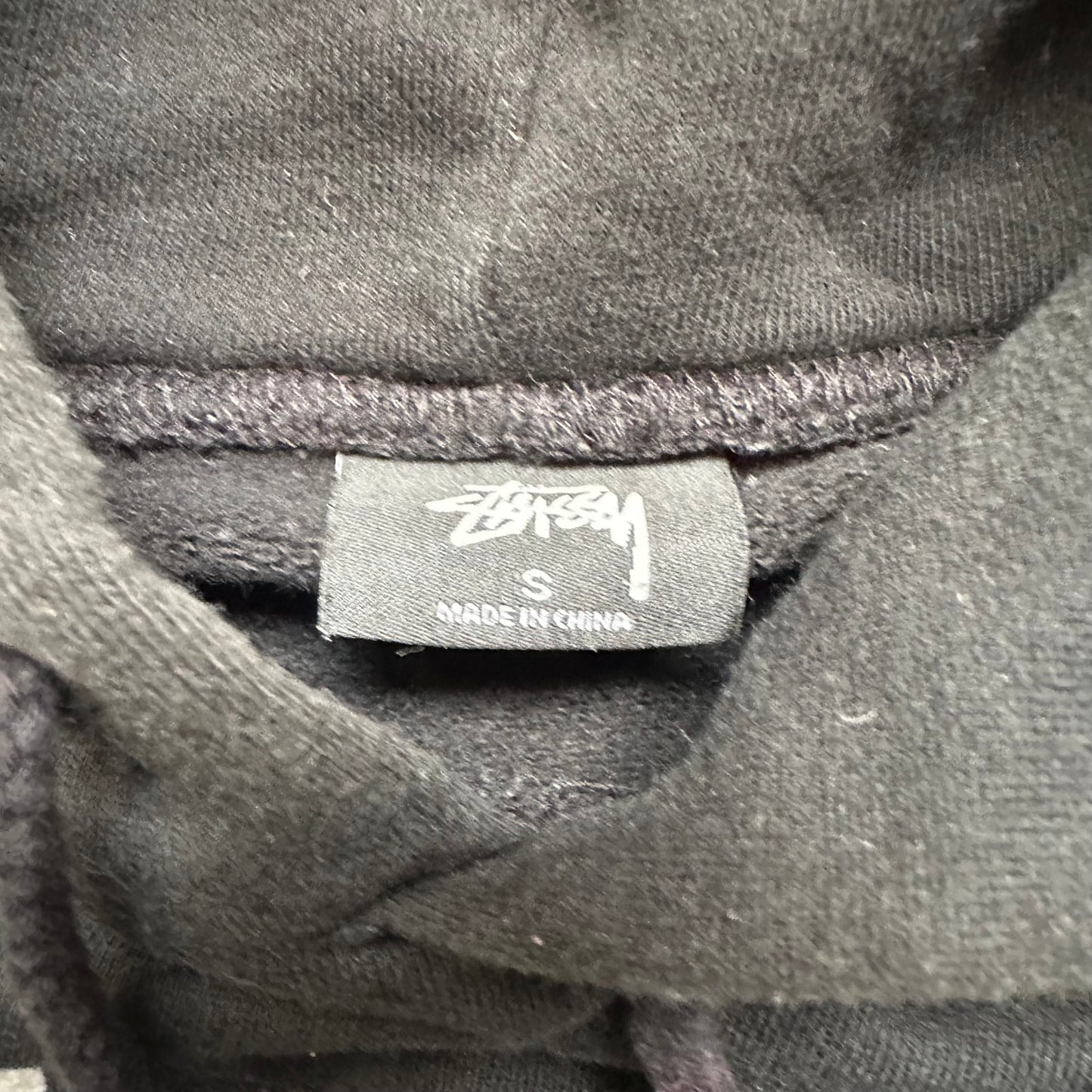 Sweatshirt Hoodie Stussy International Chenille Black (S)