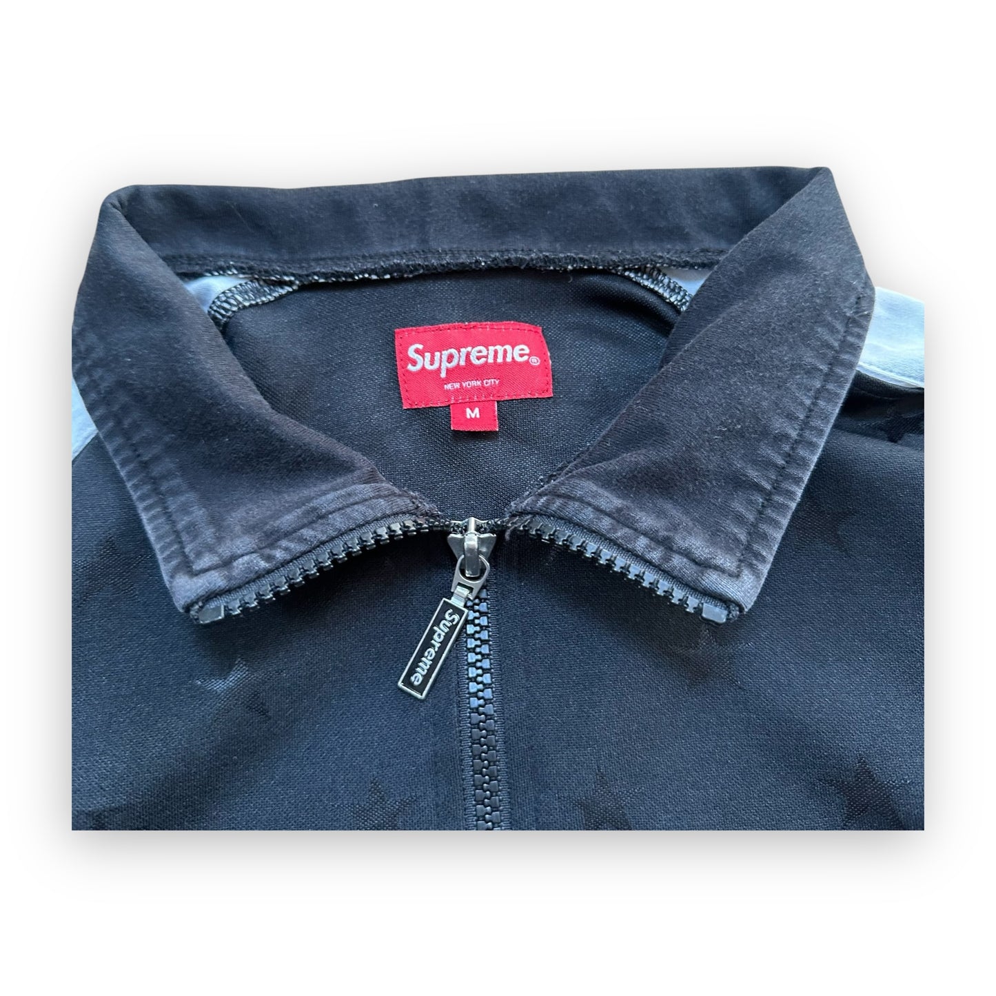 Sweatshirt Half Zip Supreme Track Pullover Stars Black FW18 (M)