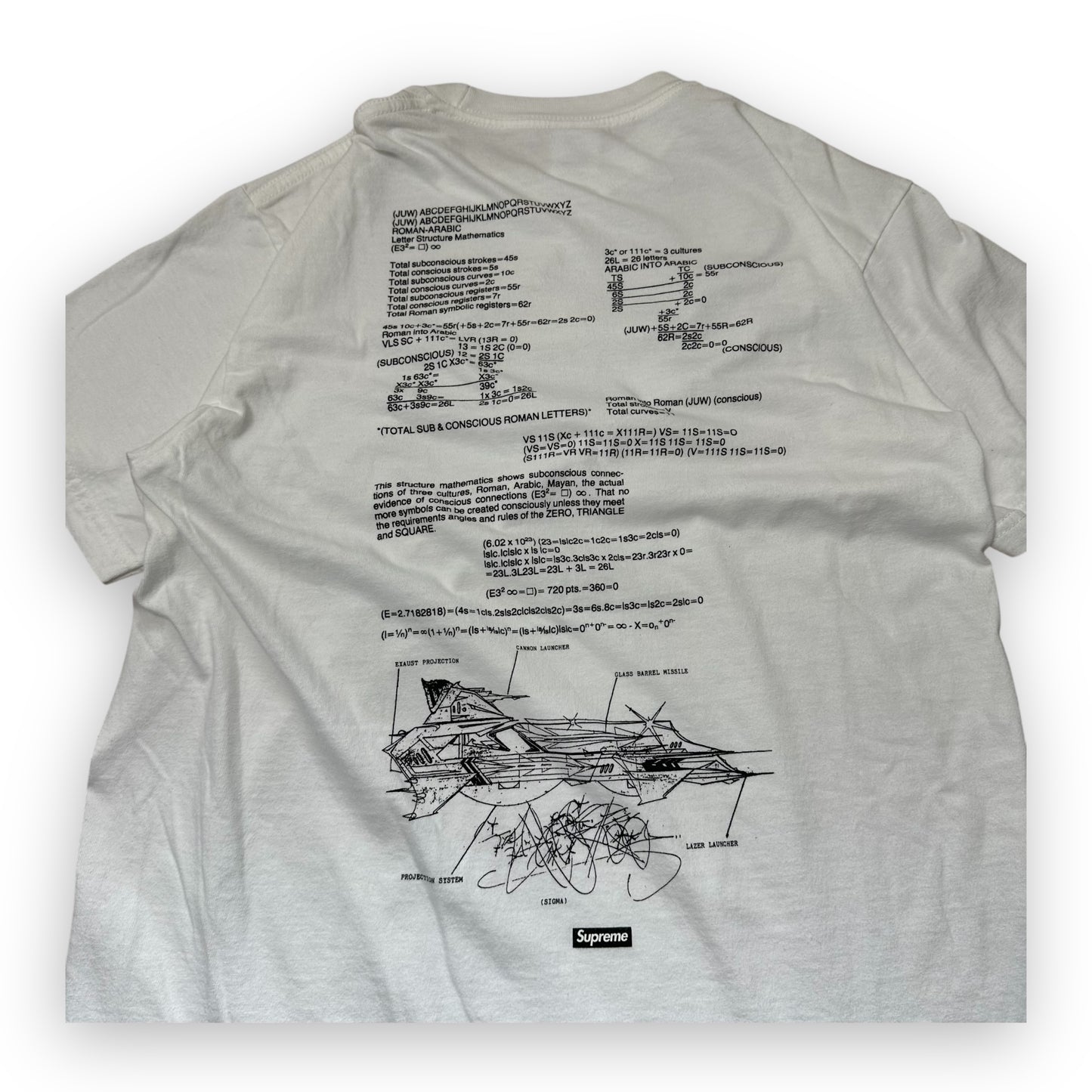 Tee Supreme Rammellzee White SS20 (M)