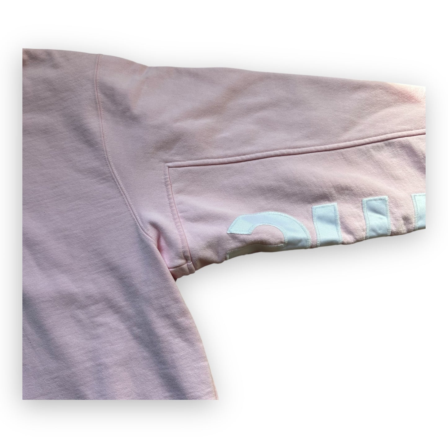 Sweatshirt Hoodie Supreme Cropped Panels Light Pink SS22 (L)