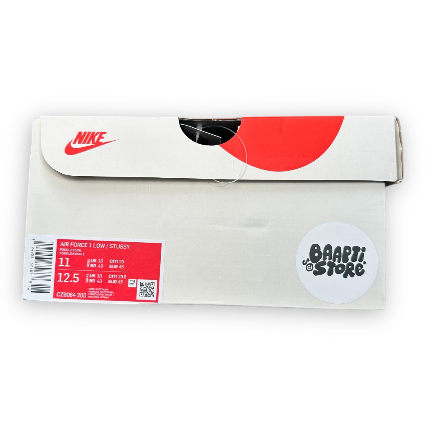 EU45 - US11 - UK10 • Air Force 1 Low Stussy Fossil