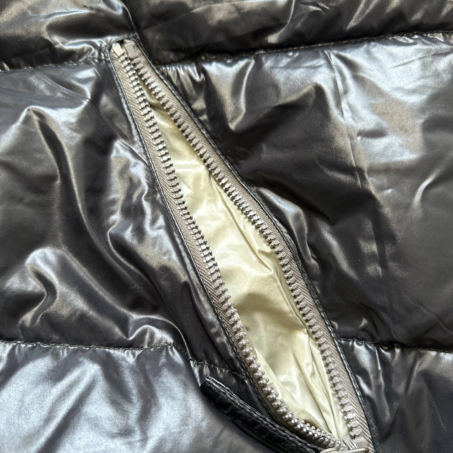 Puffer Jacket Duvetica Full Zip Black Sage Green (S)