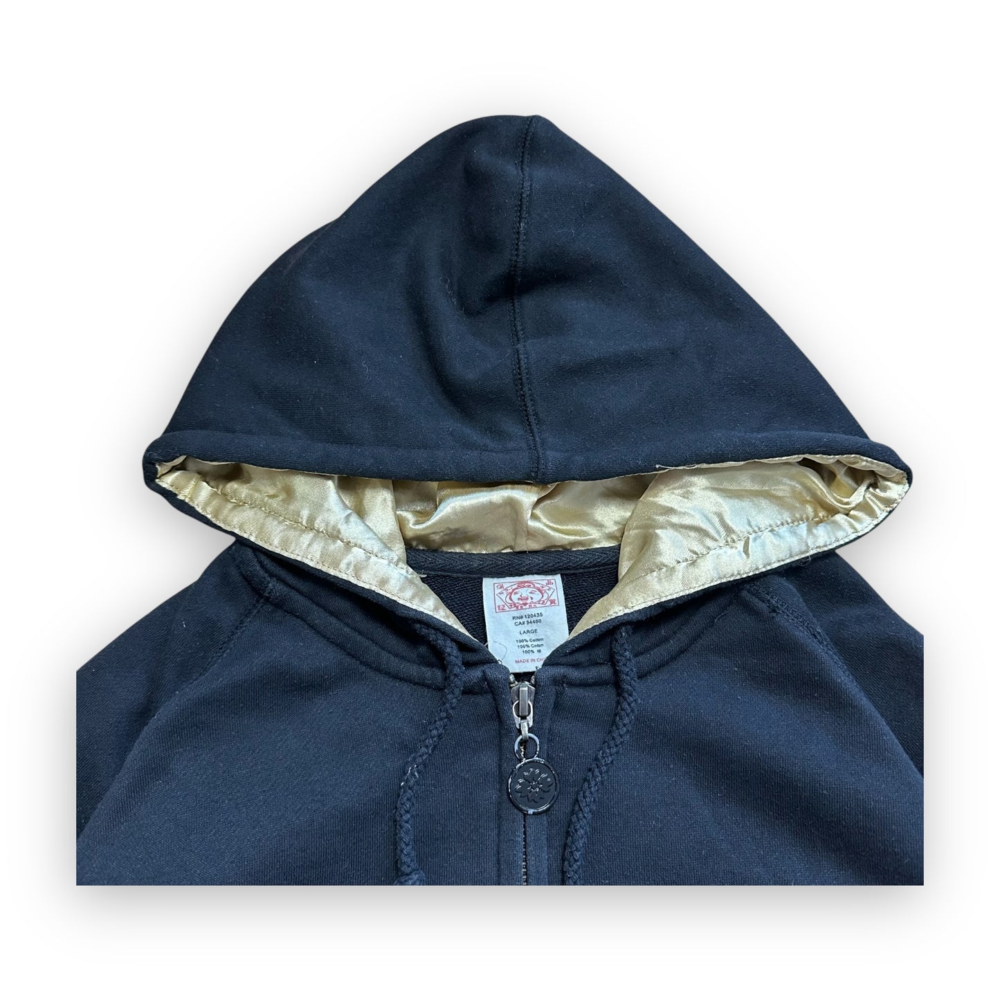 Sweatshirt Hoodie Zip Evisu Black Gold (M)