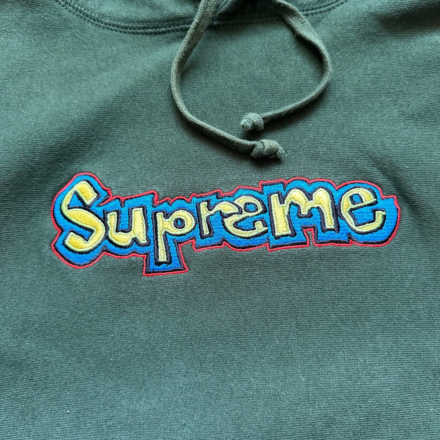 Sweatshirt Hoodie Supreme Gonz Logo Dark Green SS18 (M)