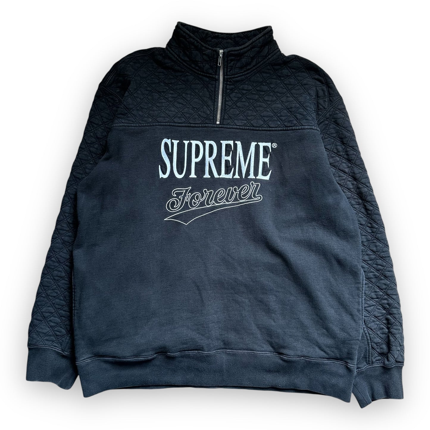 Sweatshirt Half Zip Supreme Forever Black SS19 (L)
