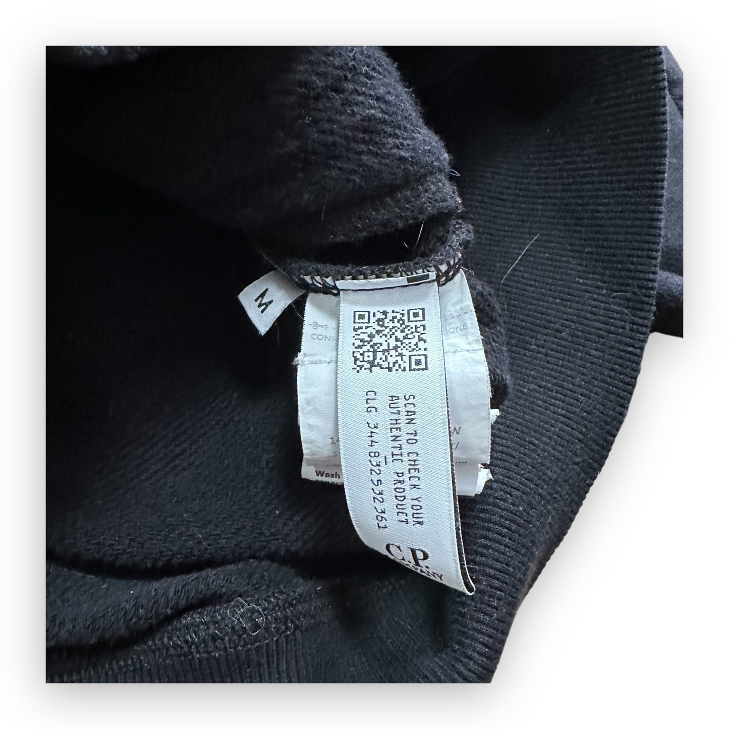 Sweatshirt Hoodie Zip C.P Company Goggle Black (M)