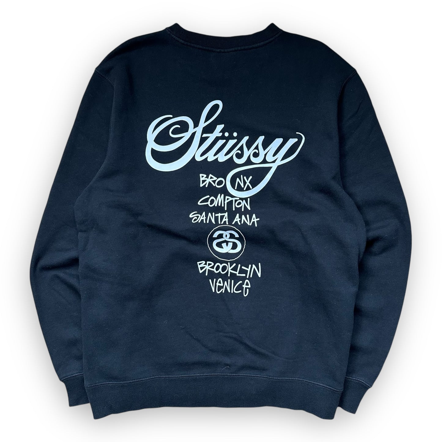 Sweatshirt Crewneck Stussy Worldtour Black (S)